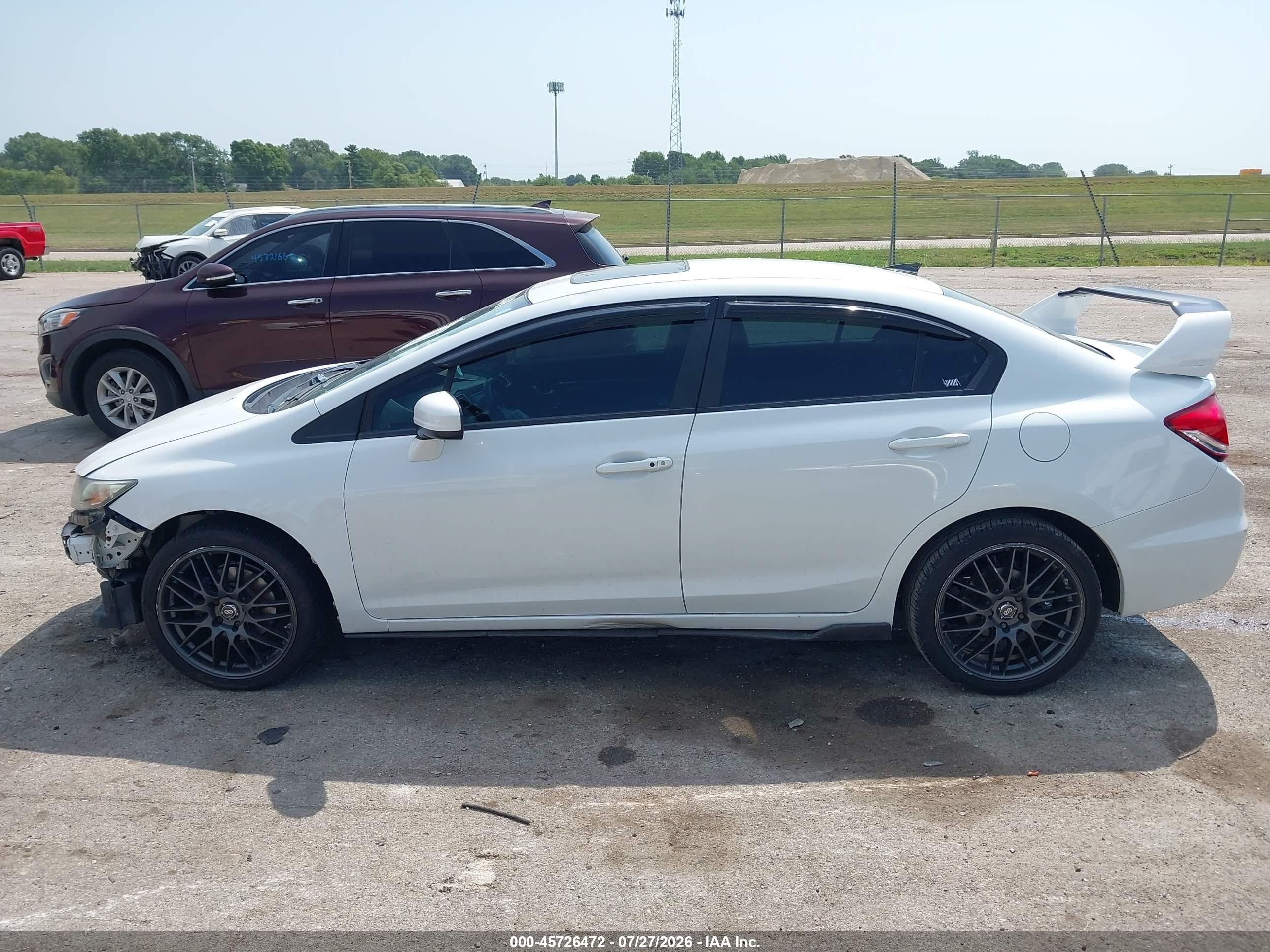 2015 Honda Civic Ex-l White vin: 19XFB2F95FE016295