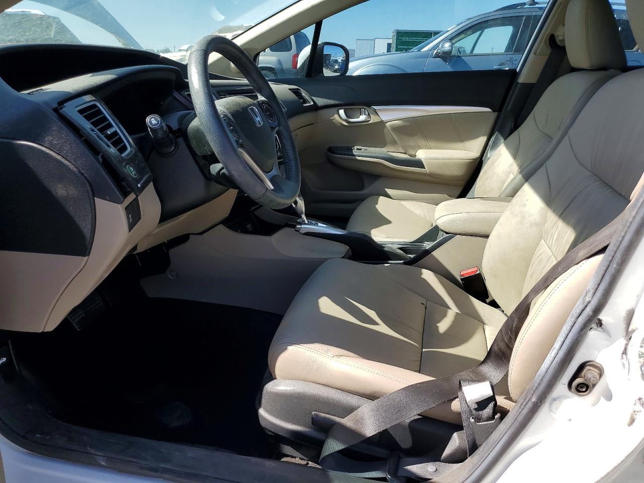 2015 Honda Civic Exl White vin: 19XFB2F95FE023148