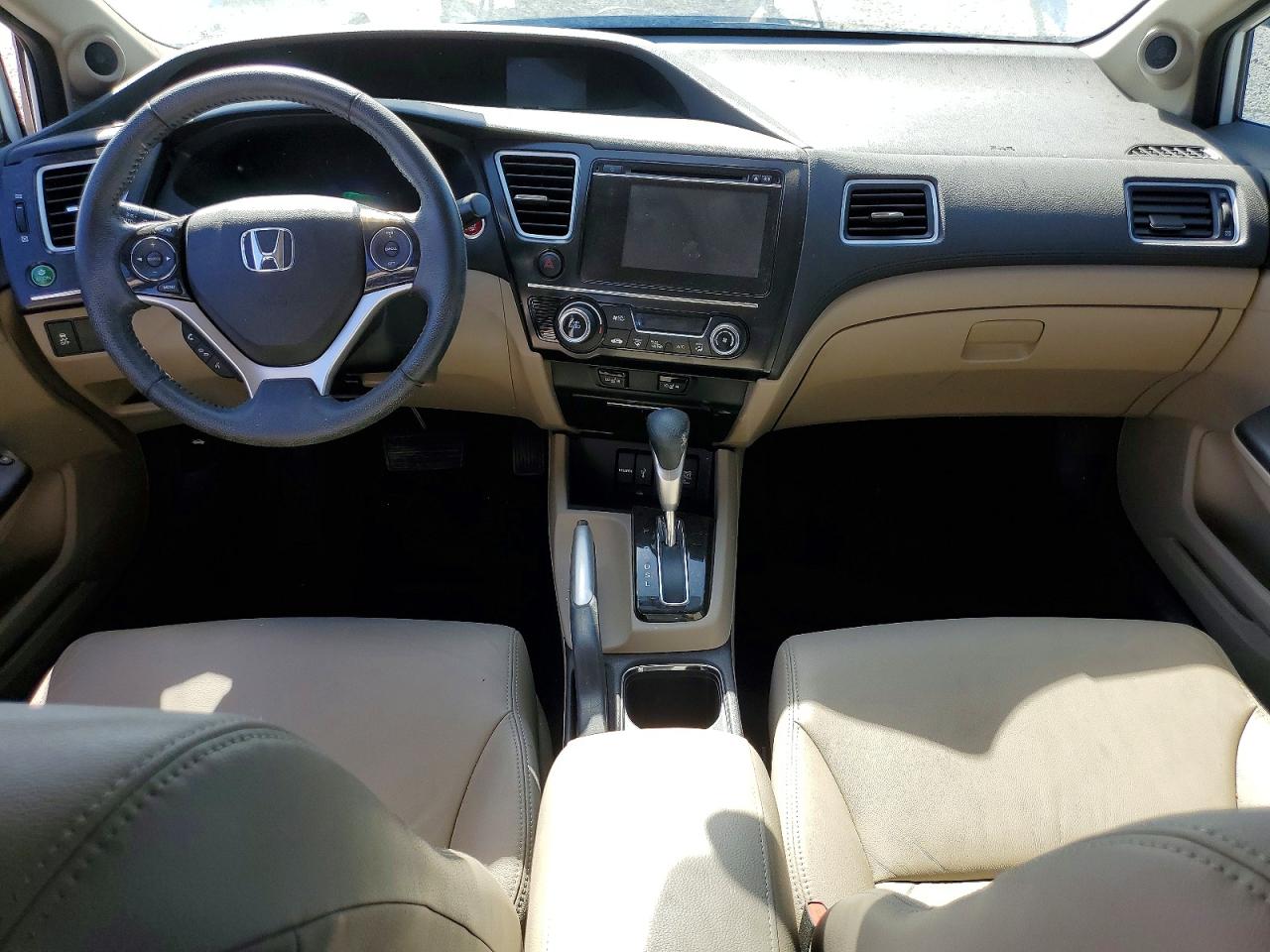 2015 Honda Civic Exl White vin: 19XFB2F95FE023148