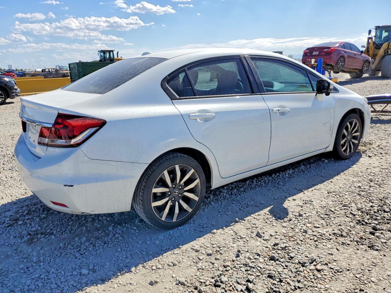 2015 Honda Civic Exl White vin: 19XFB2F95FE023148