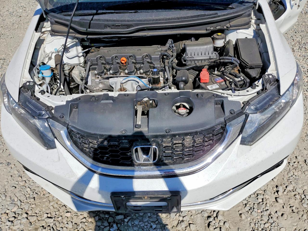 2015 Honda Civic Exl White vin: 19XFB2F95FE023148