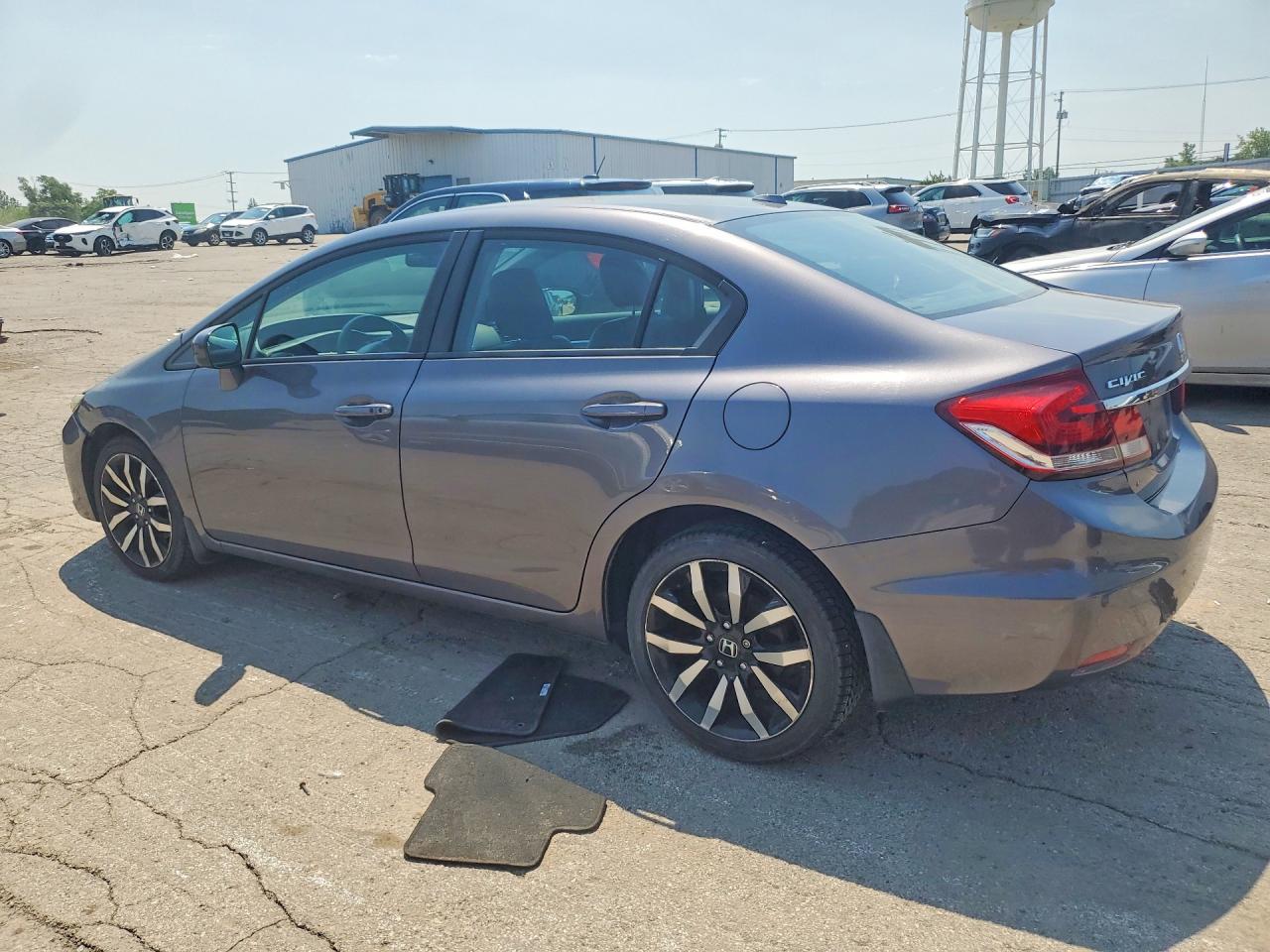 2015 Honda Civic Exl Серый vin: 19XFB2F95FE037714
