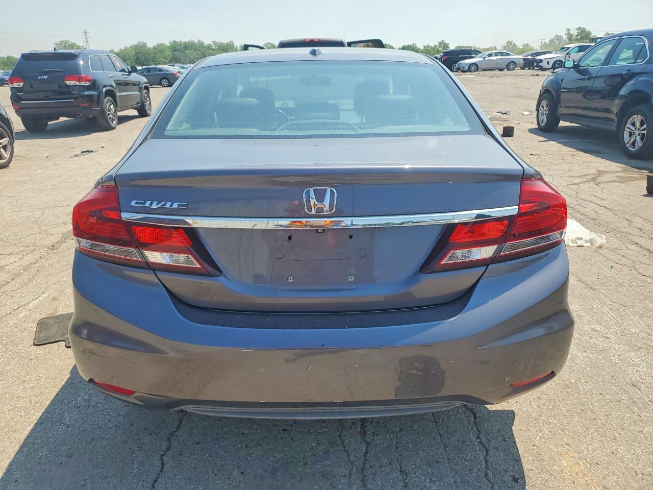 2015 Honda Civic Exl Серый vin: 19XFB2F95FE037714