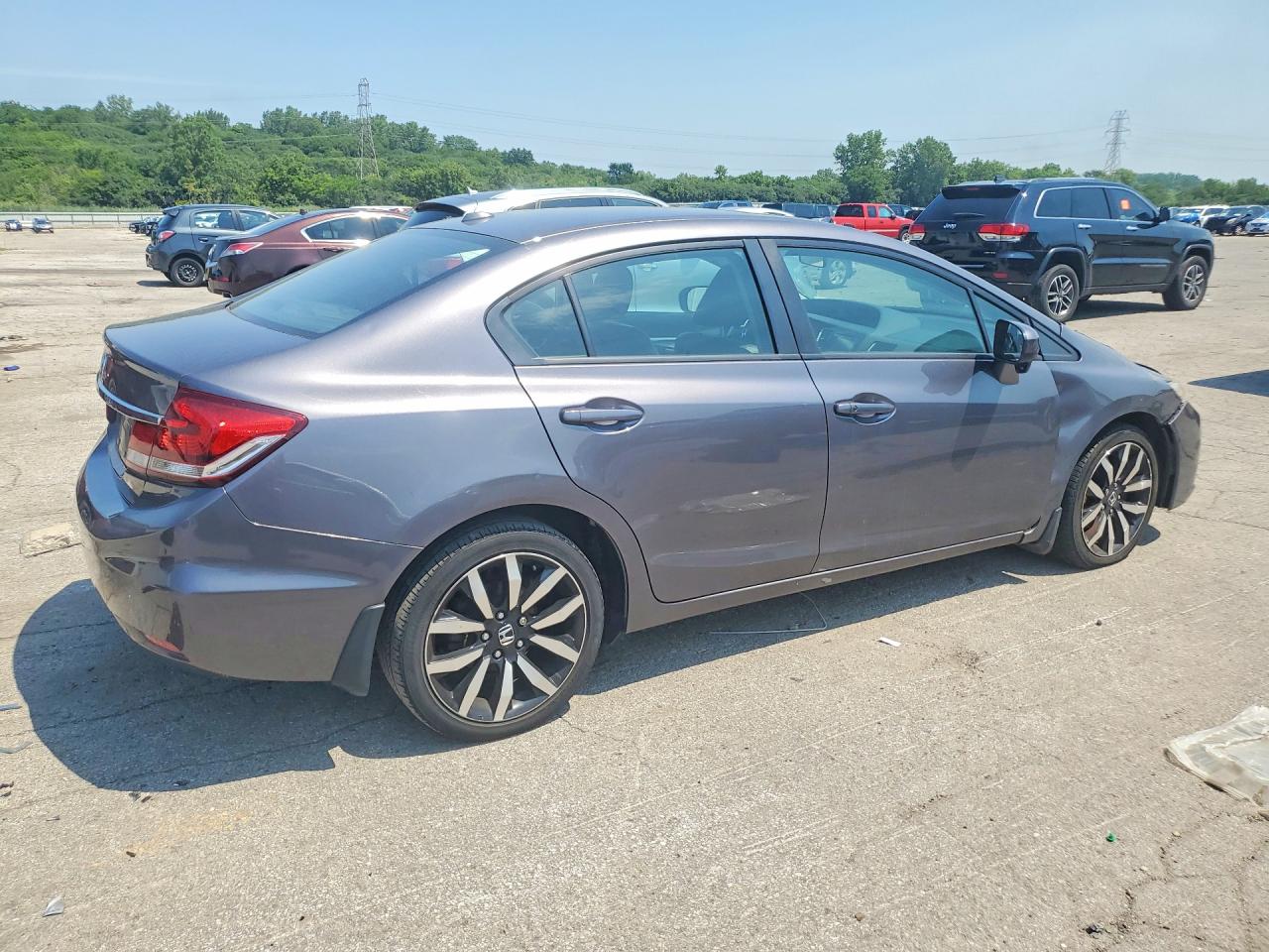 2015 Honda Civic Exl Серый vin: 19XFB2F95FE037714