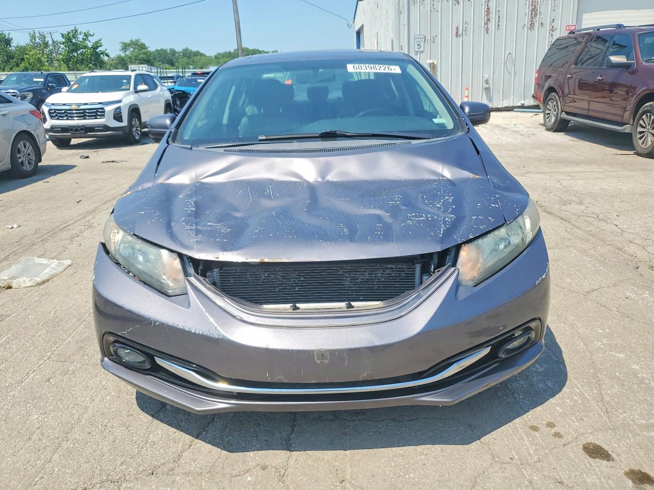2015 Honda Civic Exl Серый vin: 19XFB2F95FE037714