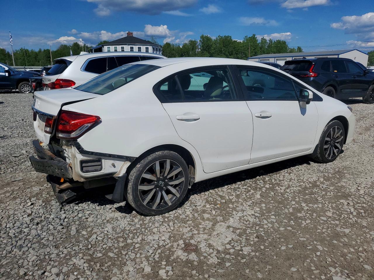 2015 Honda Civic Exl Белый vin: 19XFB2F95FE049622