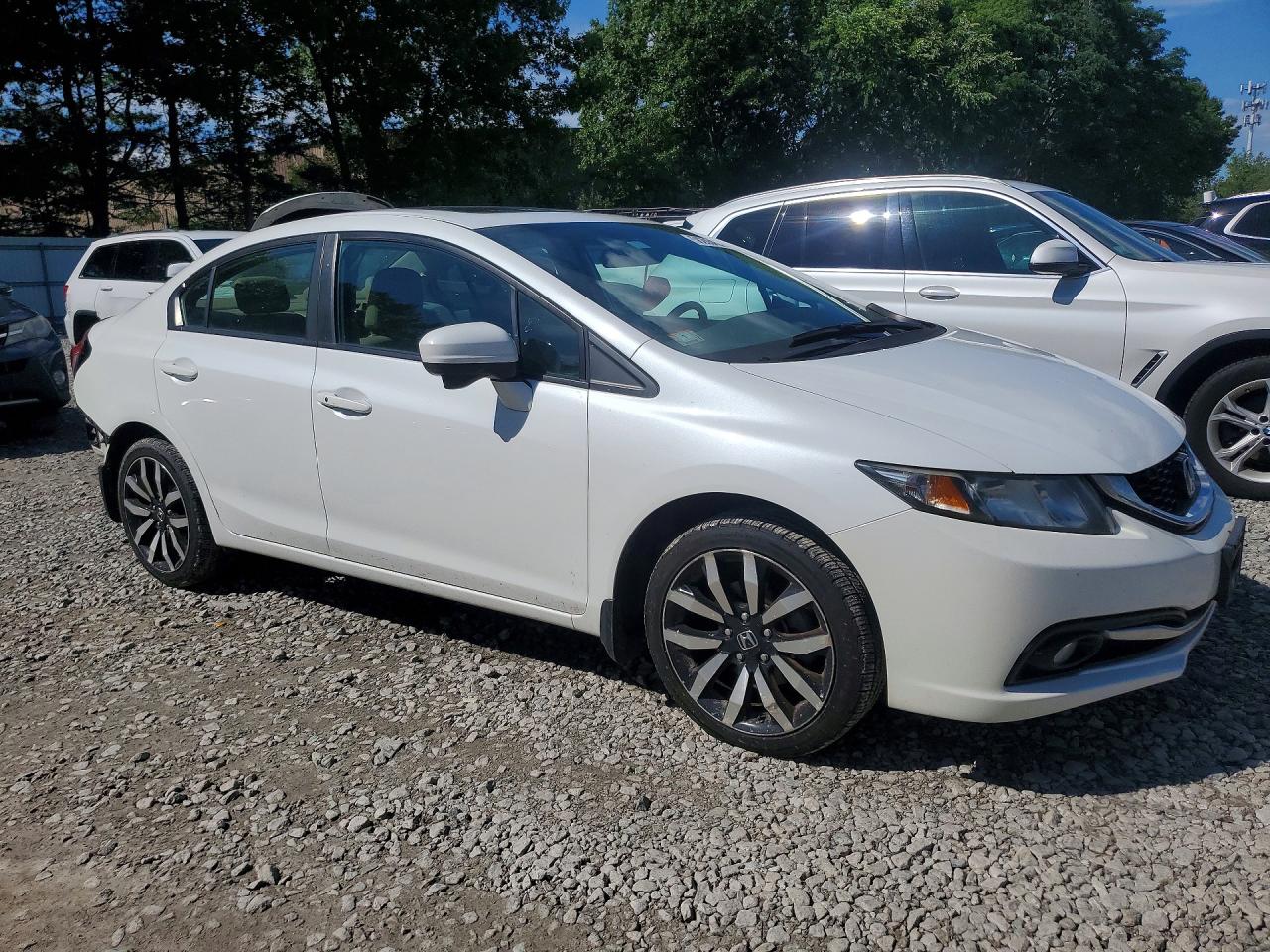 2015 Honda Civic Exl Белый vin: 19XFB2F95FE049622