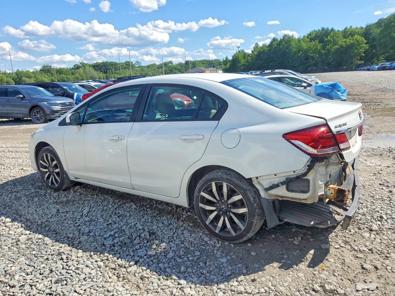 2015 Honda Civic Exl Белый vin: 19XFB2F95FE049622