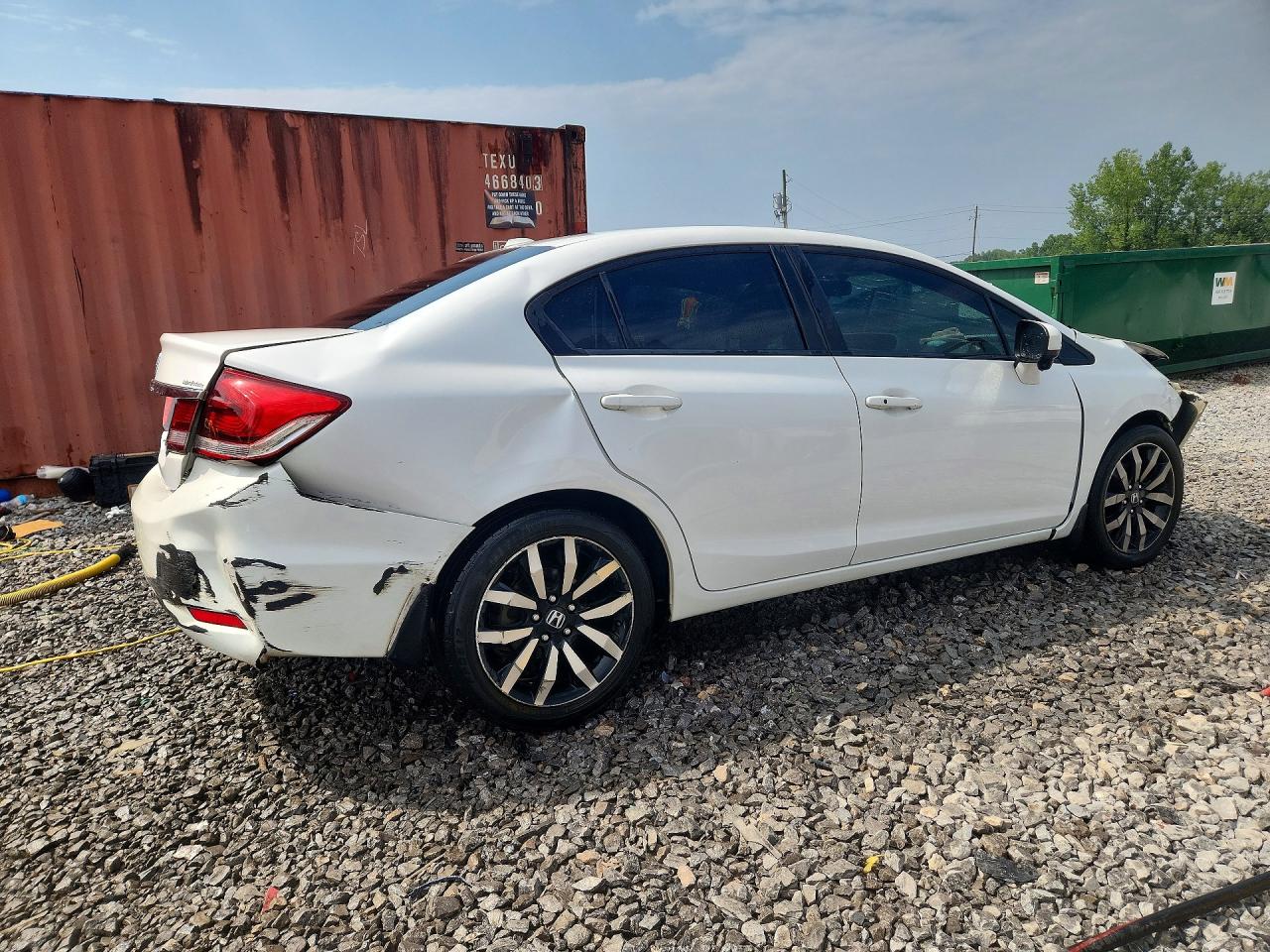 2015 Honda Civic Exl Белый vin: 19XFB2F95FE049670