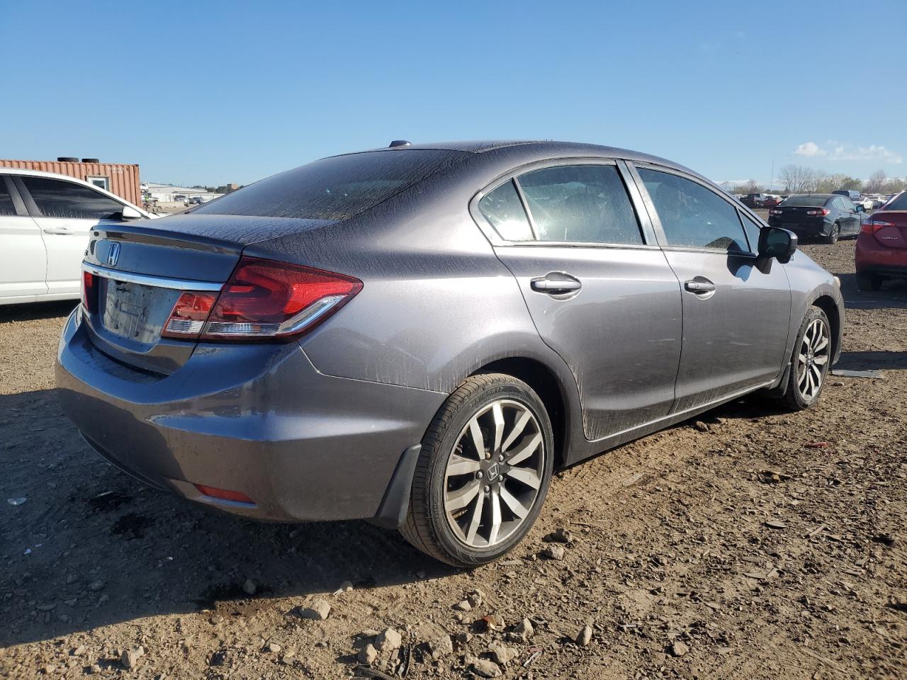2015 Honda Civic Exl Gray vin: 19XFB2F95FE061902