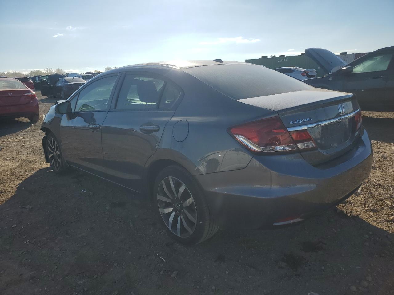 2015 Honda Civic Exl Gray vin: 19XFB2F95FE061902