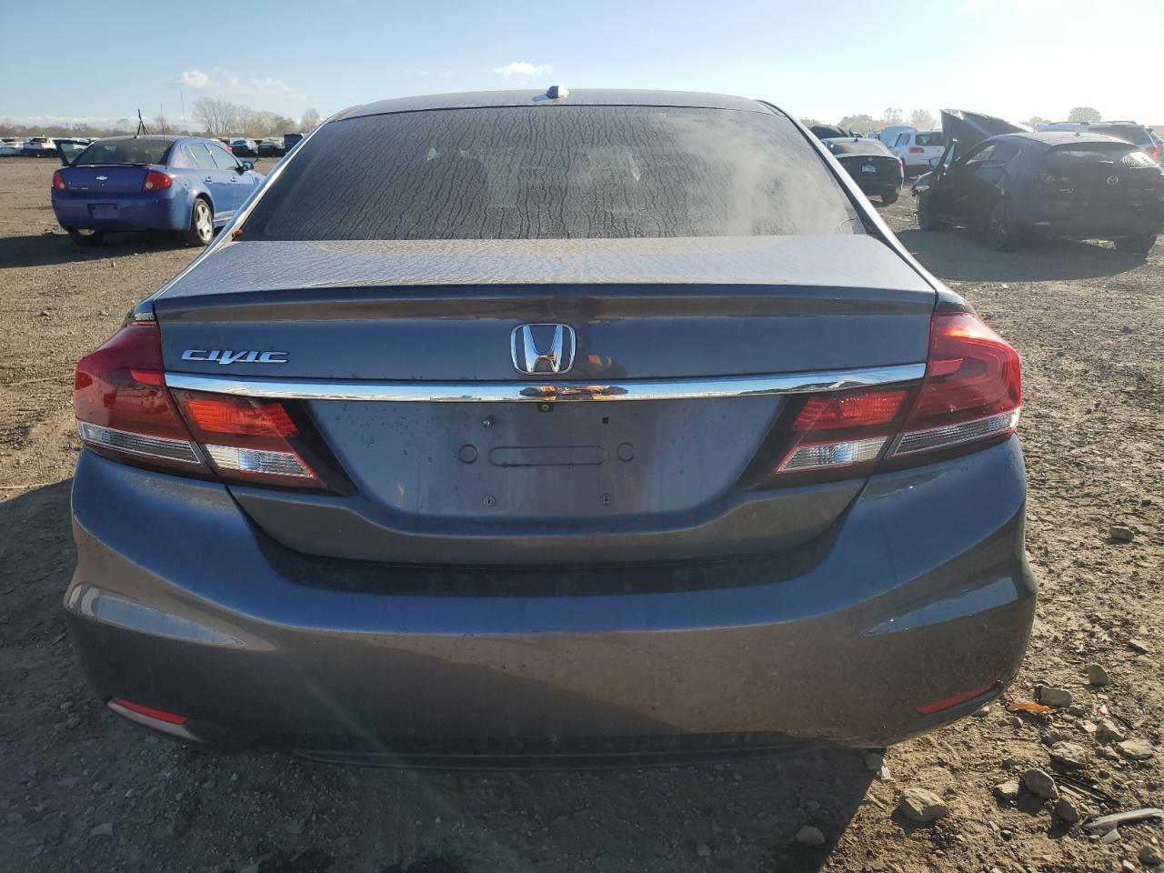 2015 Honda Civic Exl Gray vin: 19XFB2F95FE061902