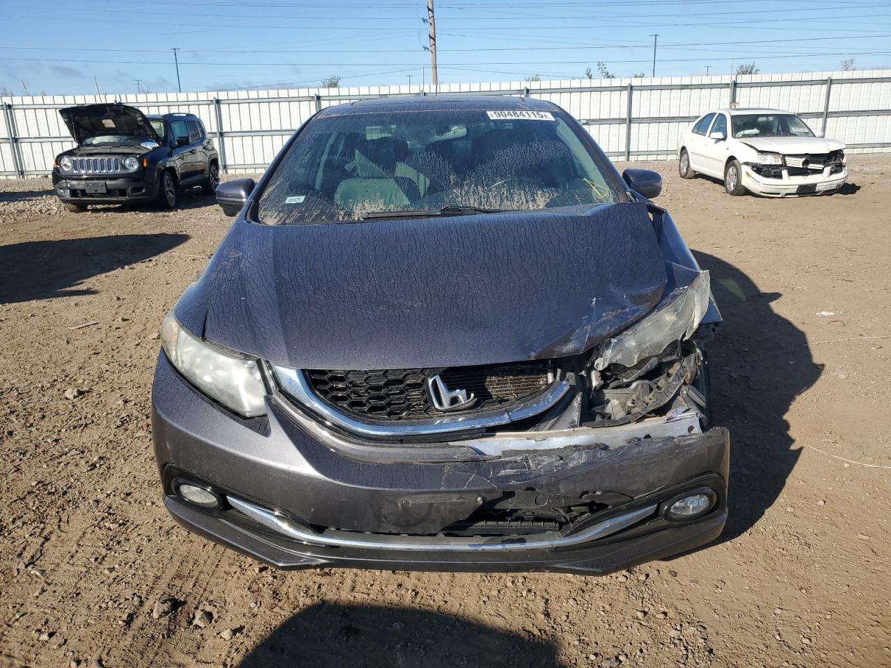 2015 Honda Civic Exl Gray vin: 19XFB2F95FE061902