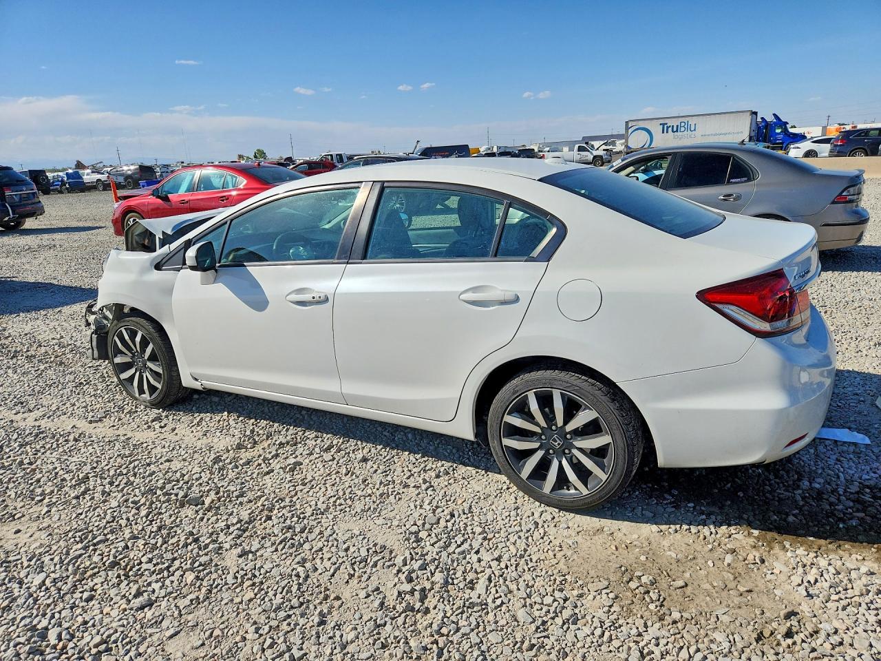 2015 Honda Civic Exl White vin: 19XFB2F95FE085309