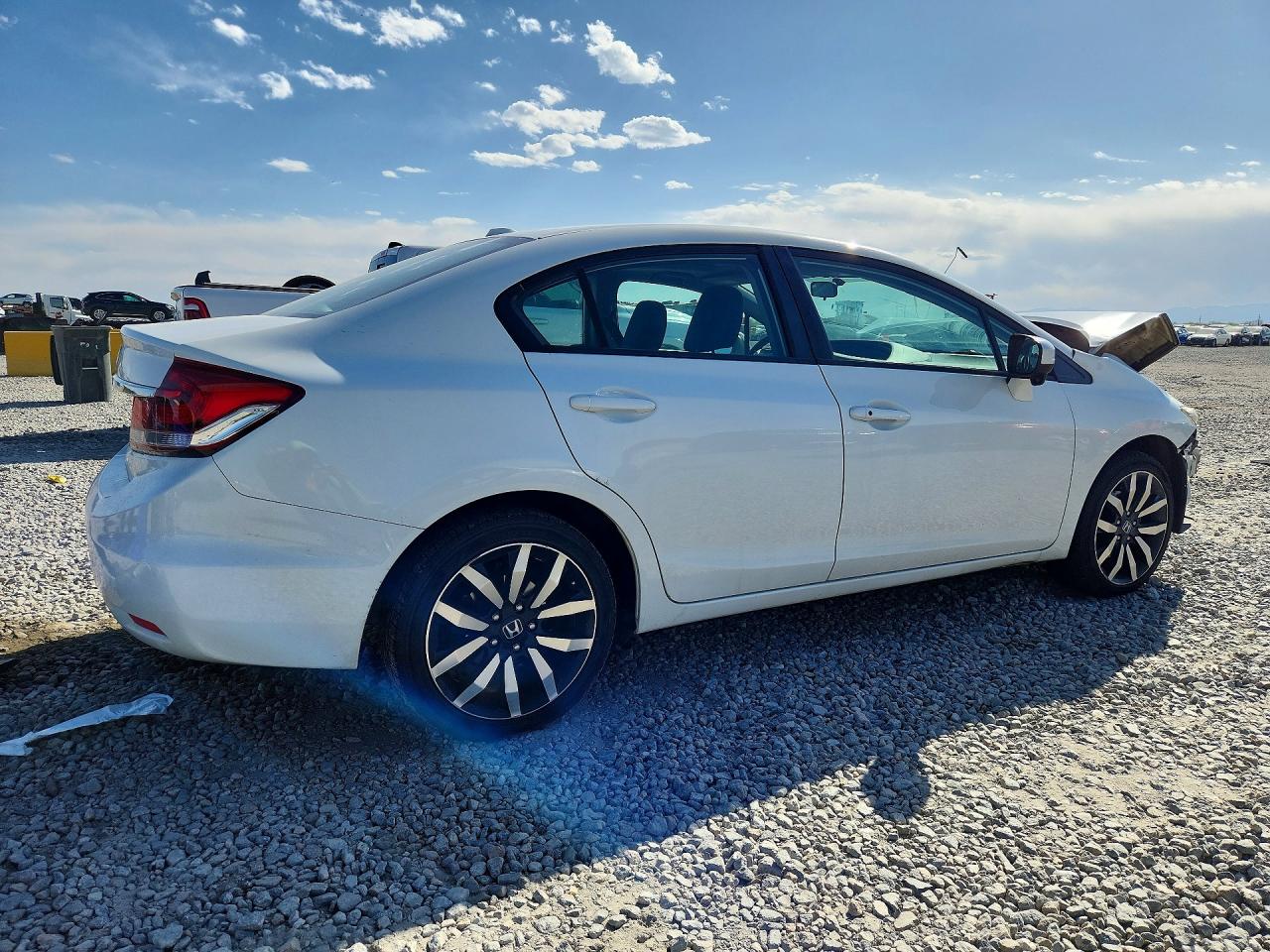 2015 Honda Civic Exl White vin: 19XFB2F95FE085309