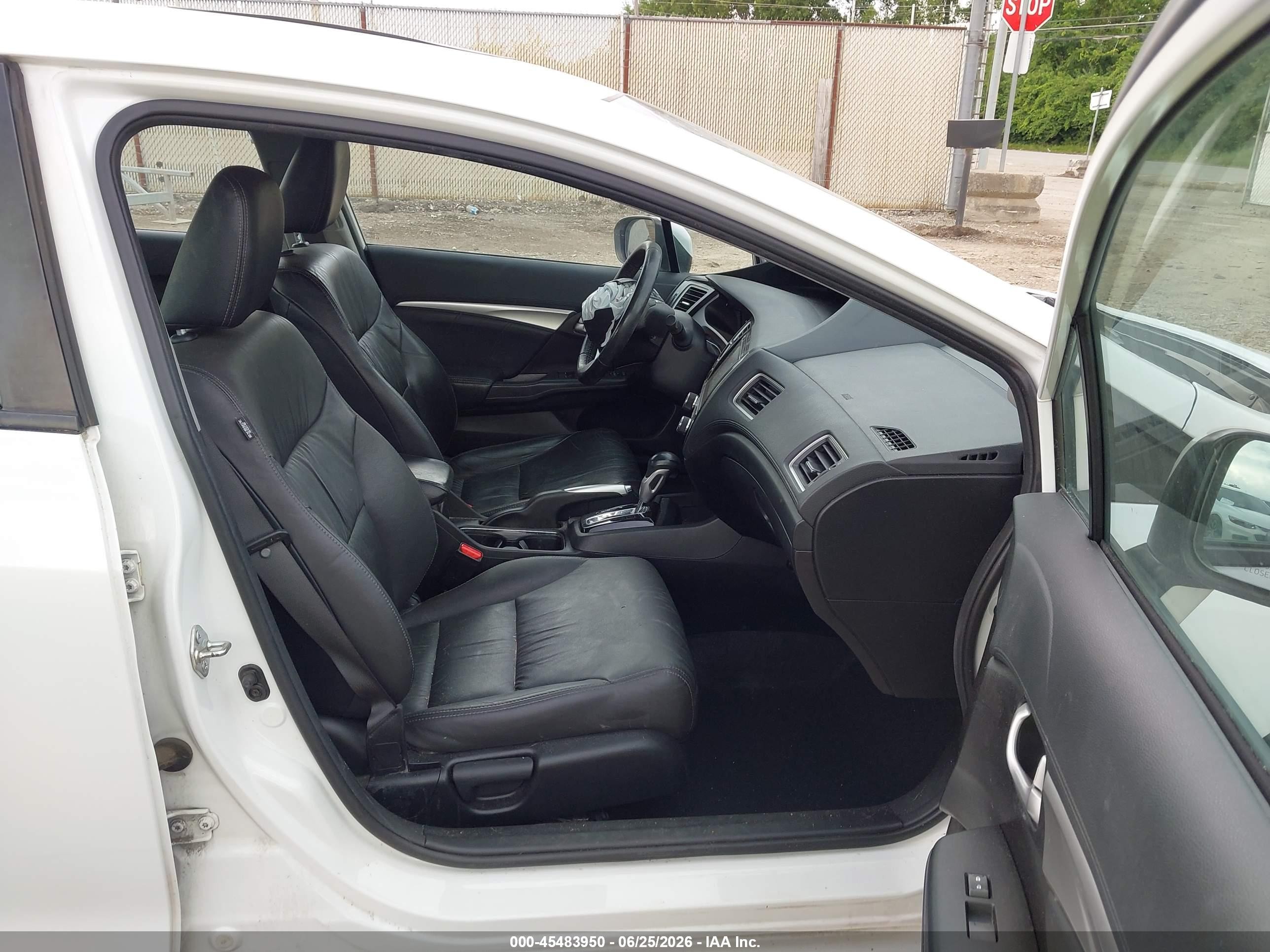 2015 Honda Civic Ex-l Белый vin: 19XFB2F95FE090655