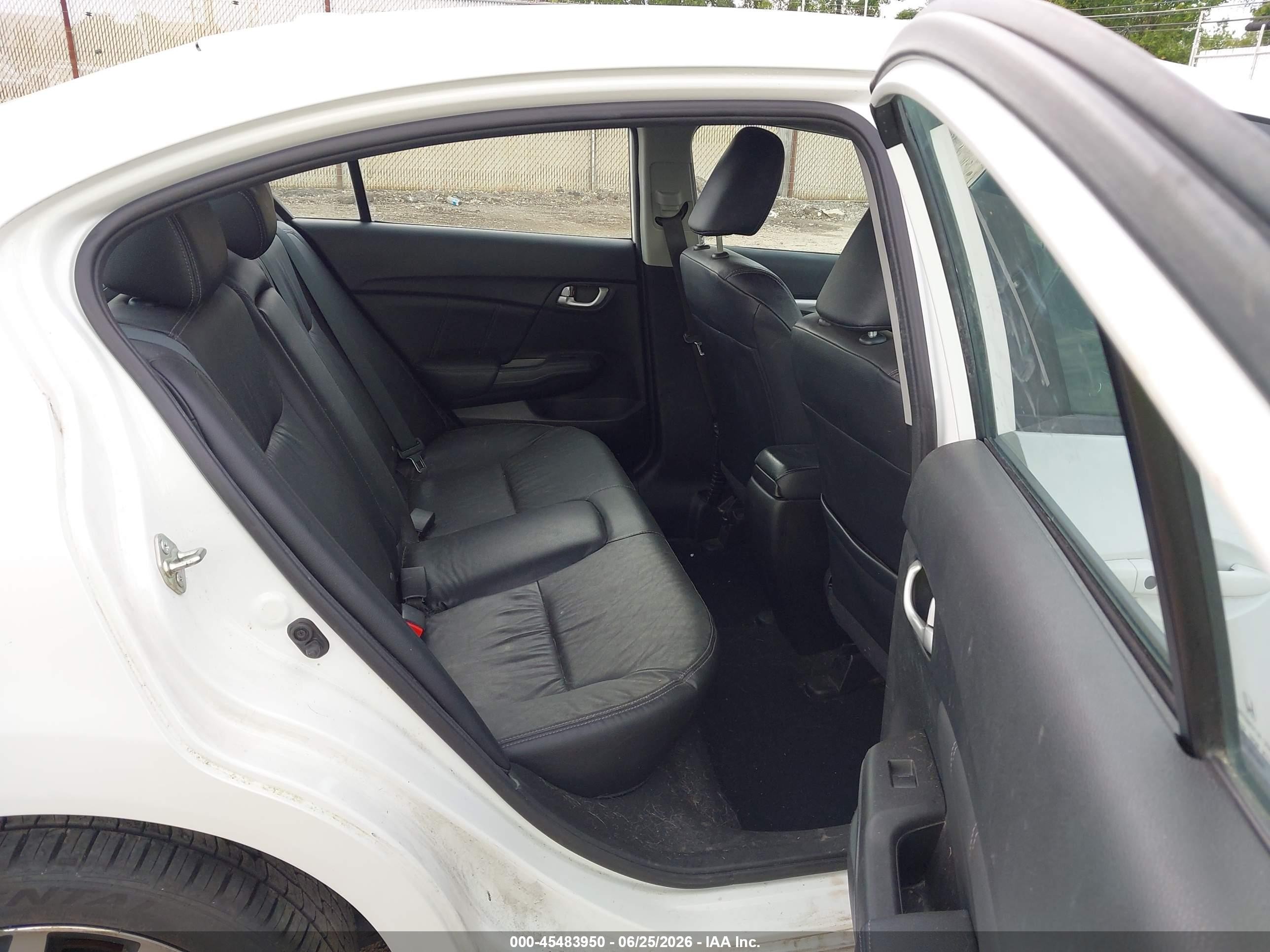 2015 Honda Civic Ex-l Белый vin: 19XFB2F95FE090655