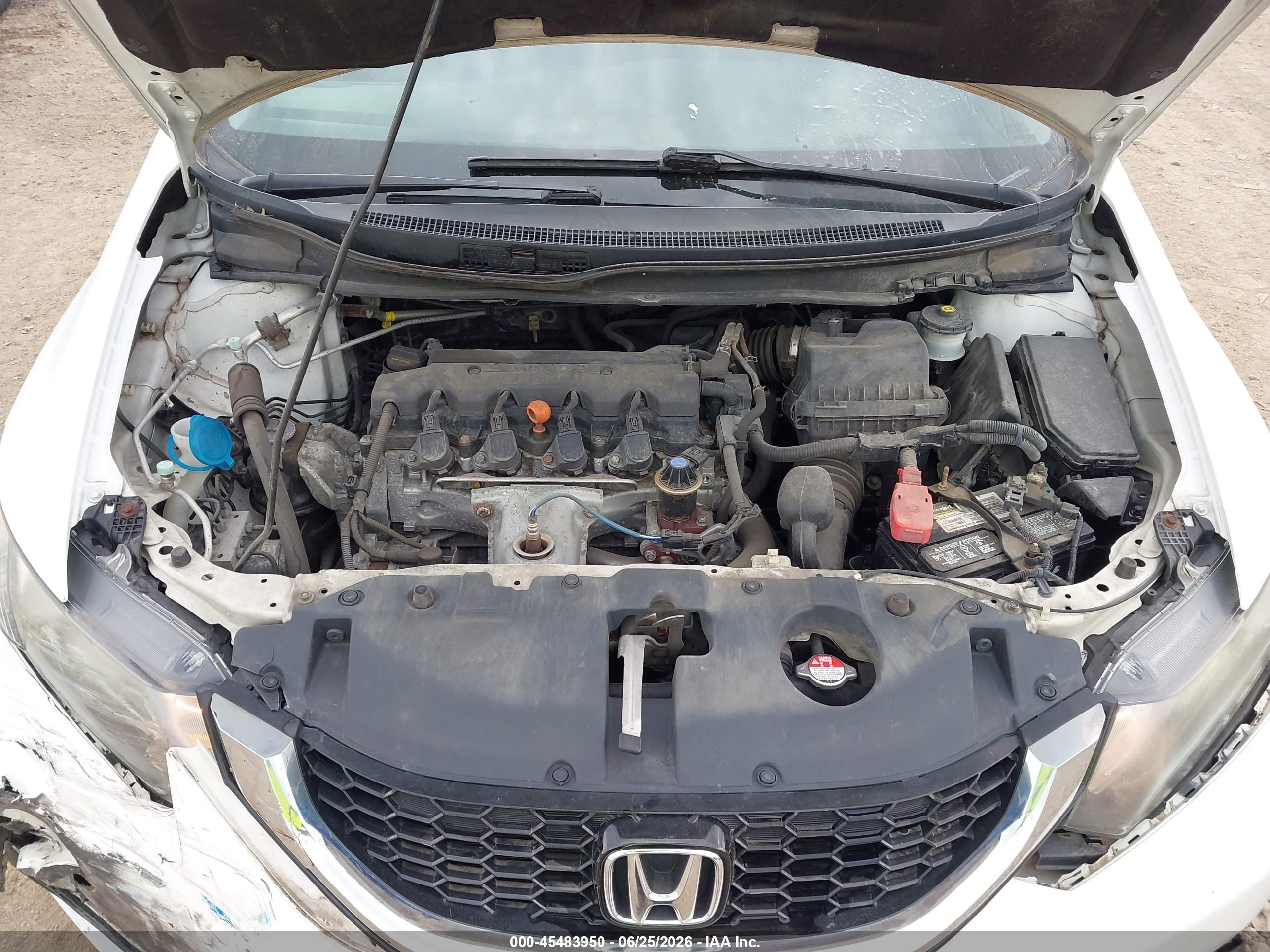 2015 Honda Civic Ex-l Белый vin: 19XFB2F95FE090655
