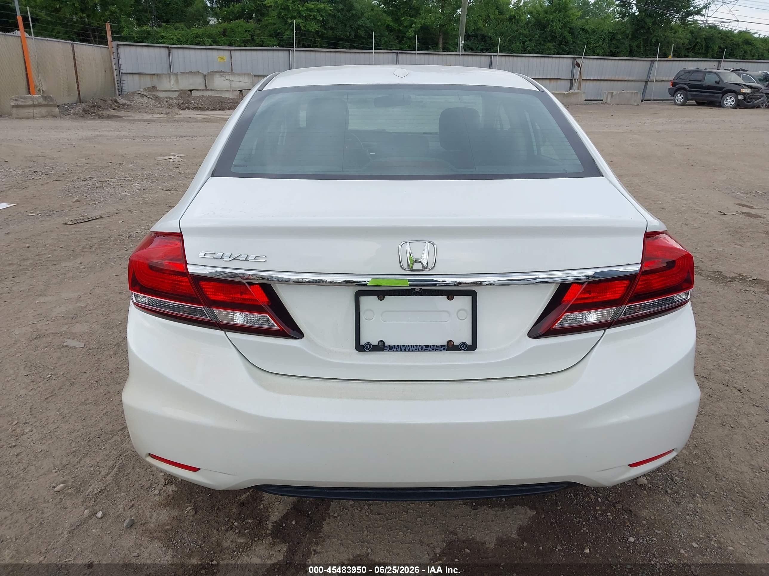 2015 Honda Civic Ex-l Белый vin: 19XFB2F95FE090655