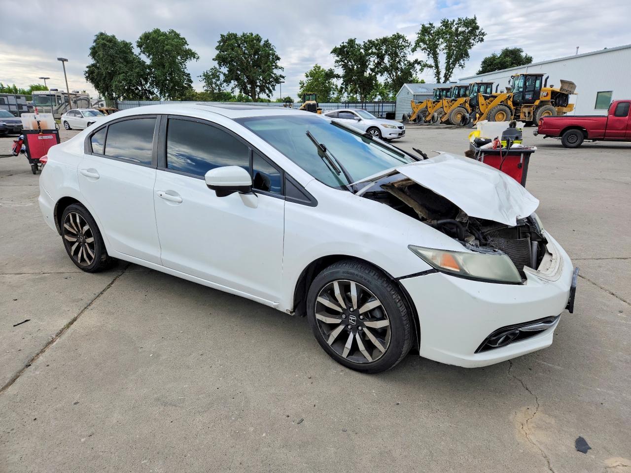 2015 Honda Civic Exl Белый vin: 19XFB2F95FE232390