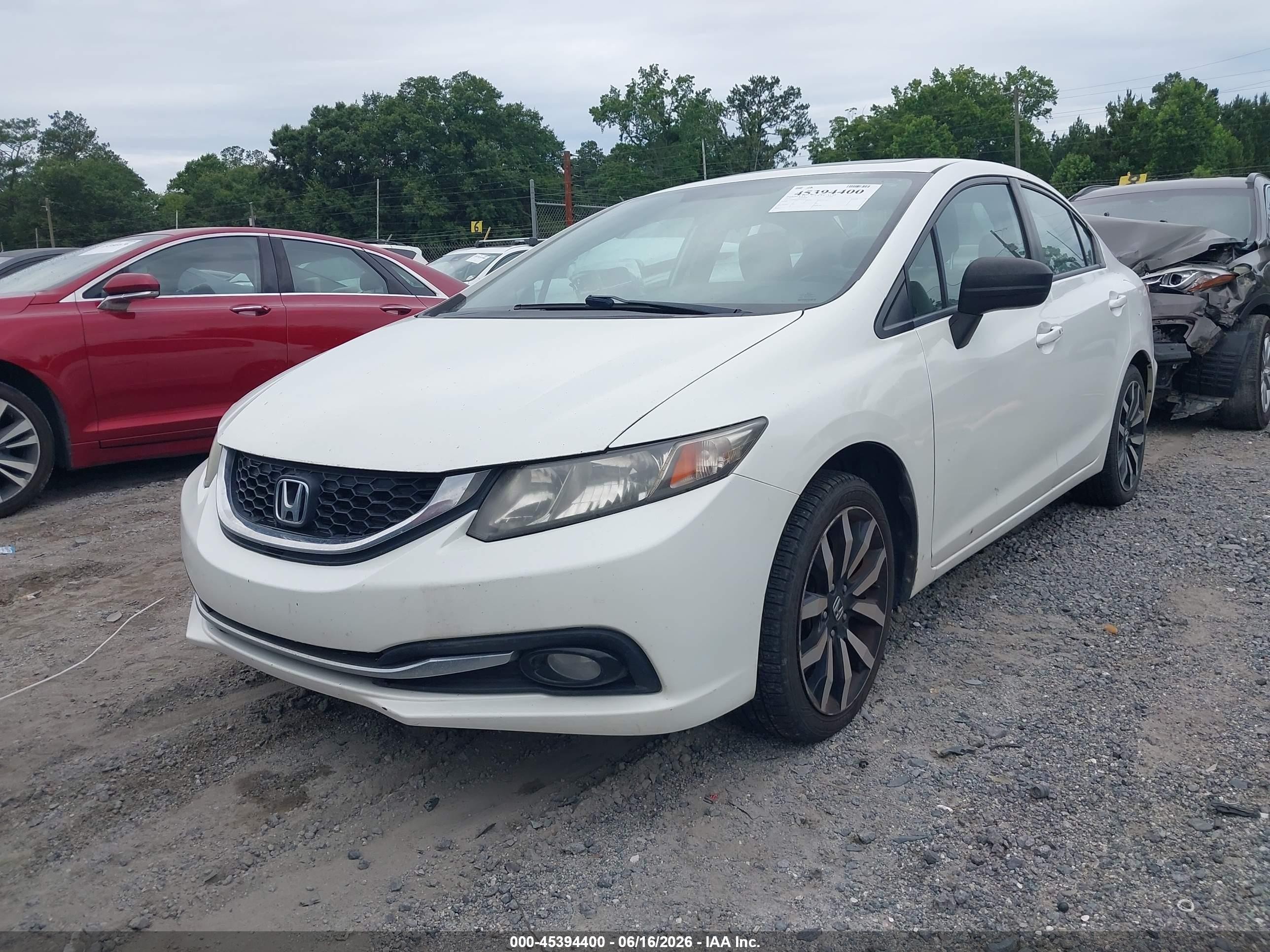 2015 Honda Civic Ex-l White vin: 19XFB2F95FE287437