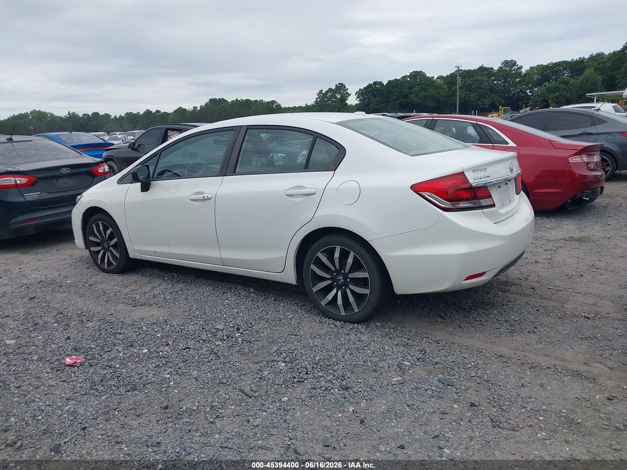 2015 Honda Civic Ex-l White vin: 19XFB2F95FE287437