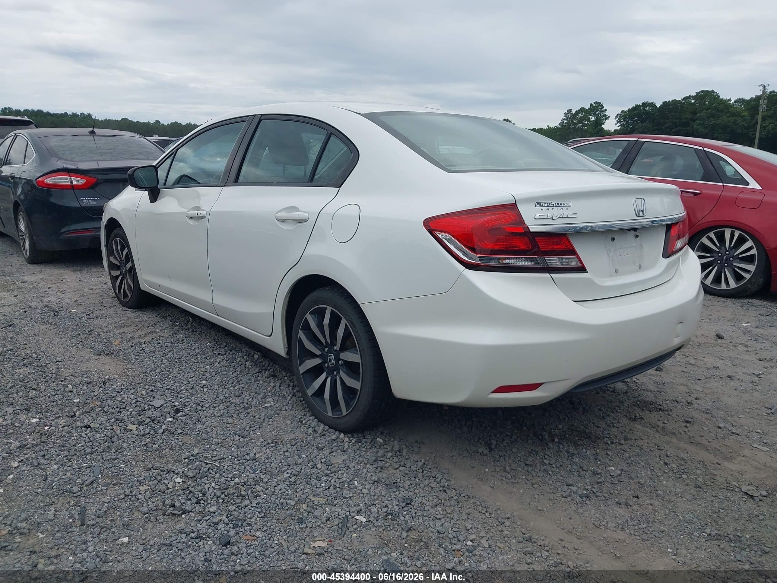 2015 Honda Civic Ex-l White vin: 19XFB2F95FE287437