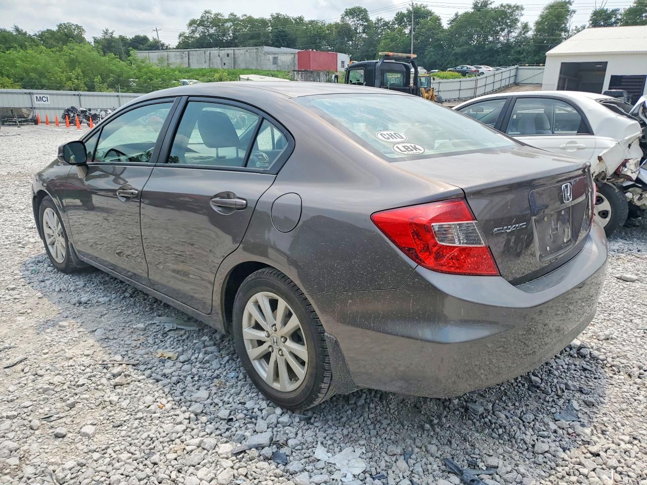 2012 Honda Civic Exl Brown vin: 19XFB2F96CE018164