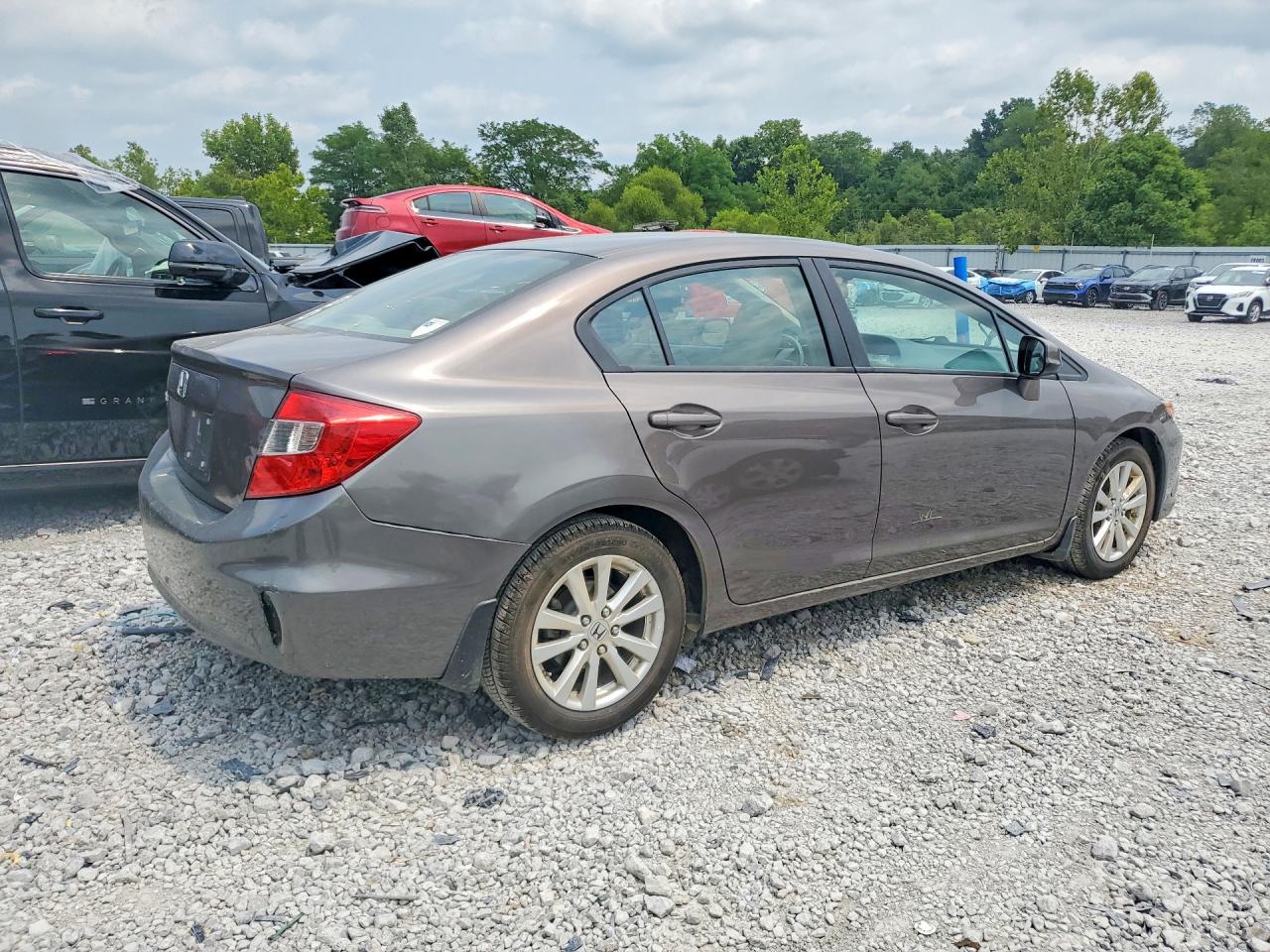 2012 Honda Civic Exl Brown vin: 19XFB2F96CE018164