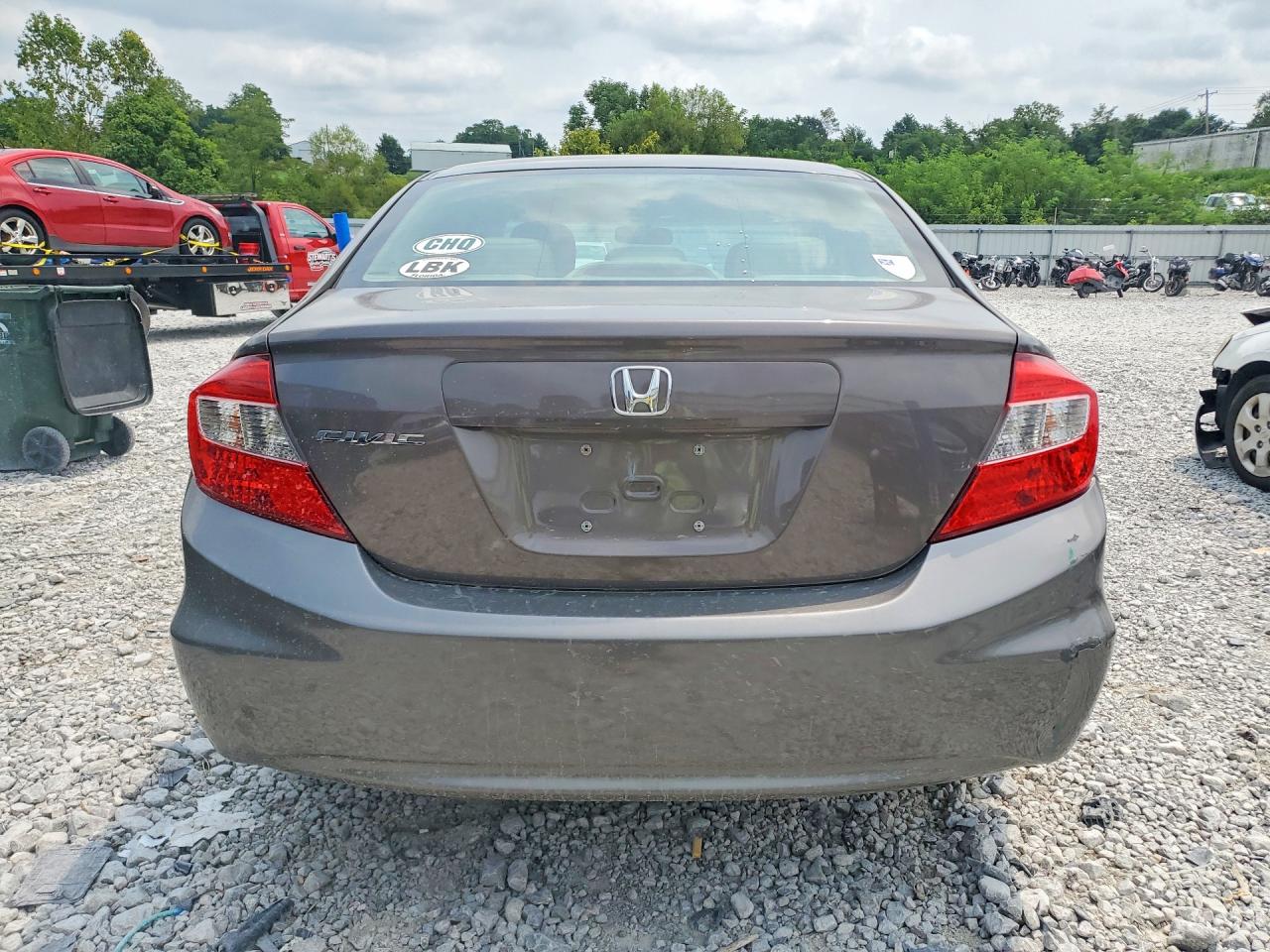 2012 Honda Civic Exl Brown vin: 19XFB2F96CE018164