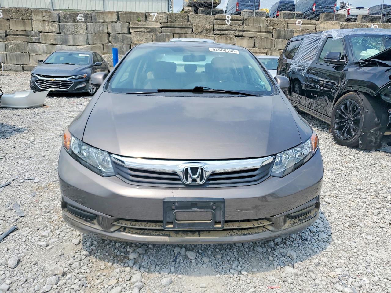 2012 Honda Civic Exl Brown vin: 19XFB2F96CE018164
