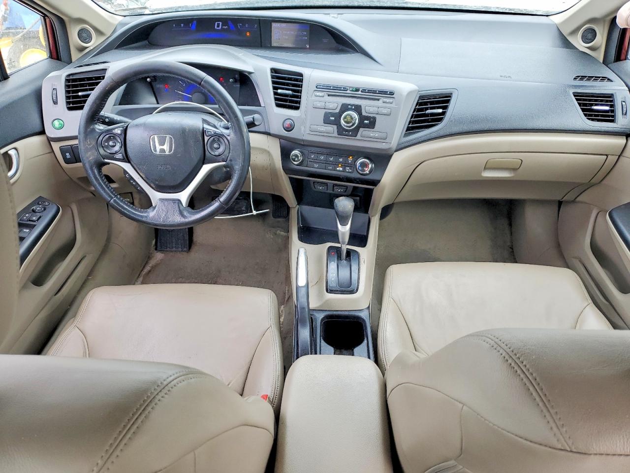 2012 Honda Civic Exl Бордовый vin: 19XFB2F96CE030590