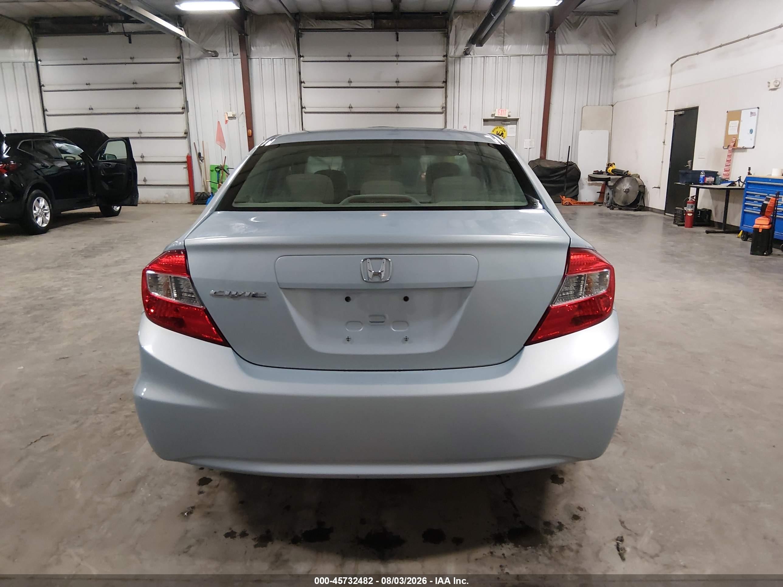 2012 Honda Civic Ex-l Light Blue vin: 19XFB2F96CE045946