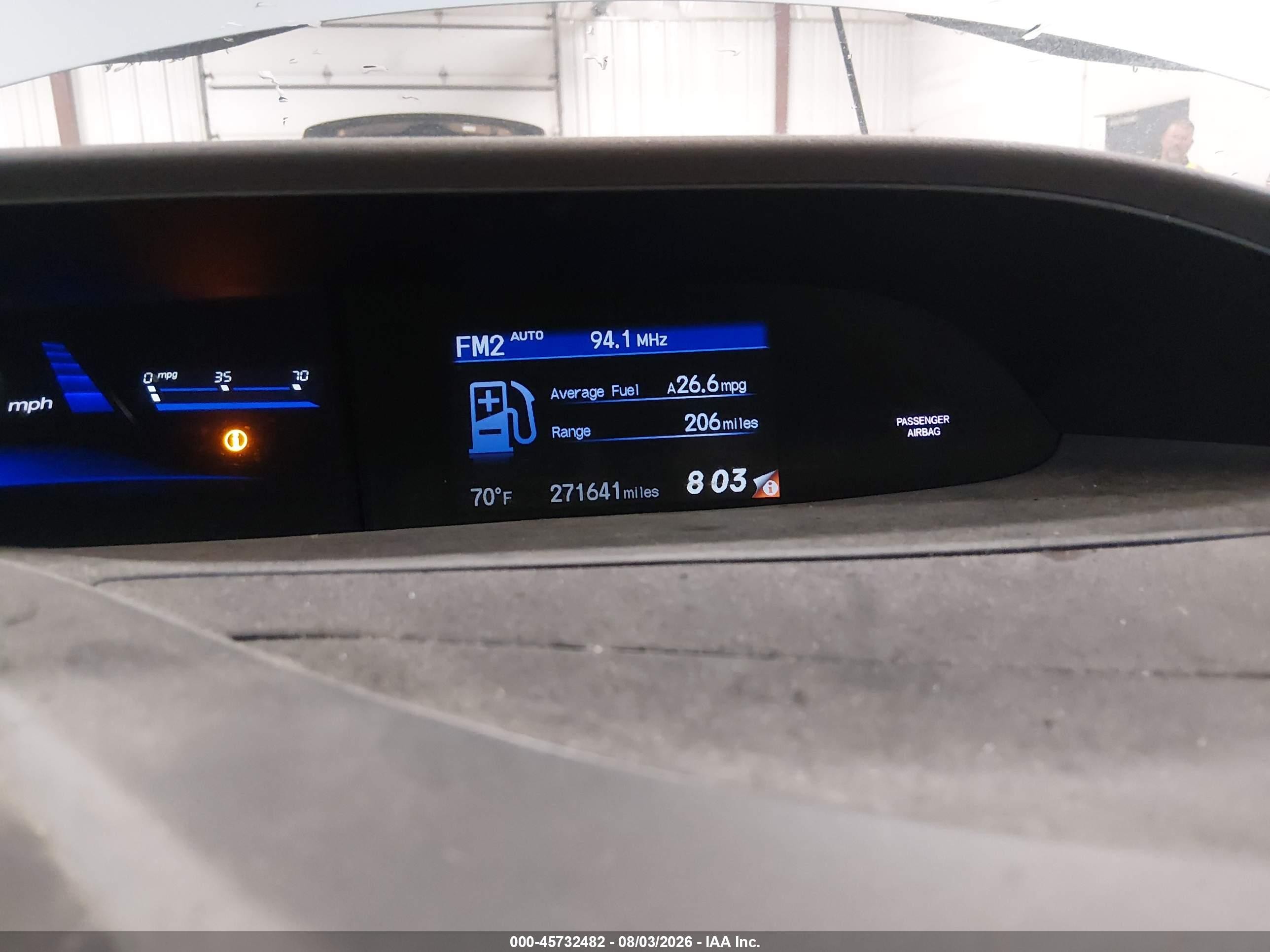 2012 Honda Civic Ex-l Light Blue vin: 19XFB2F96CE045946