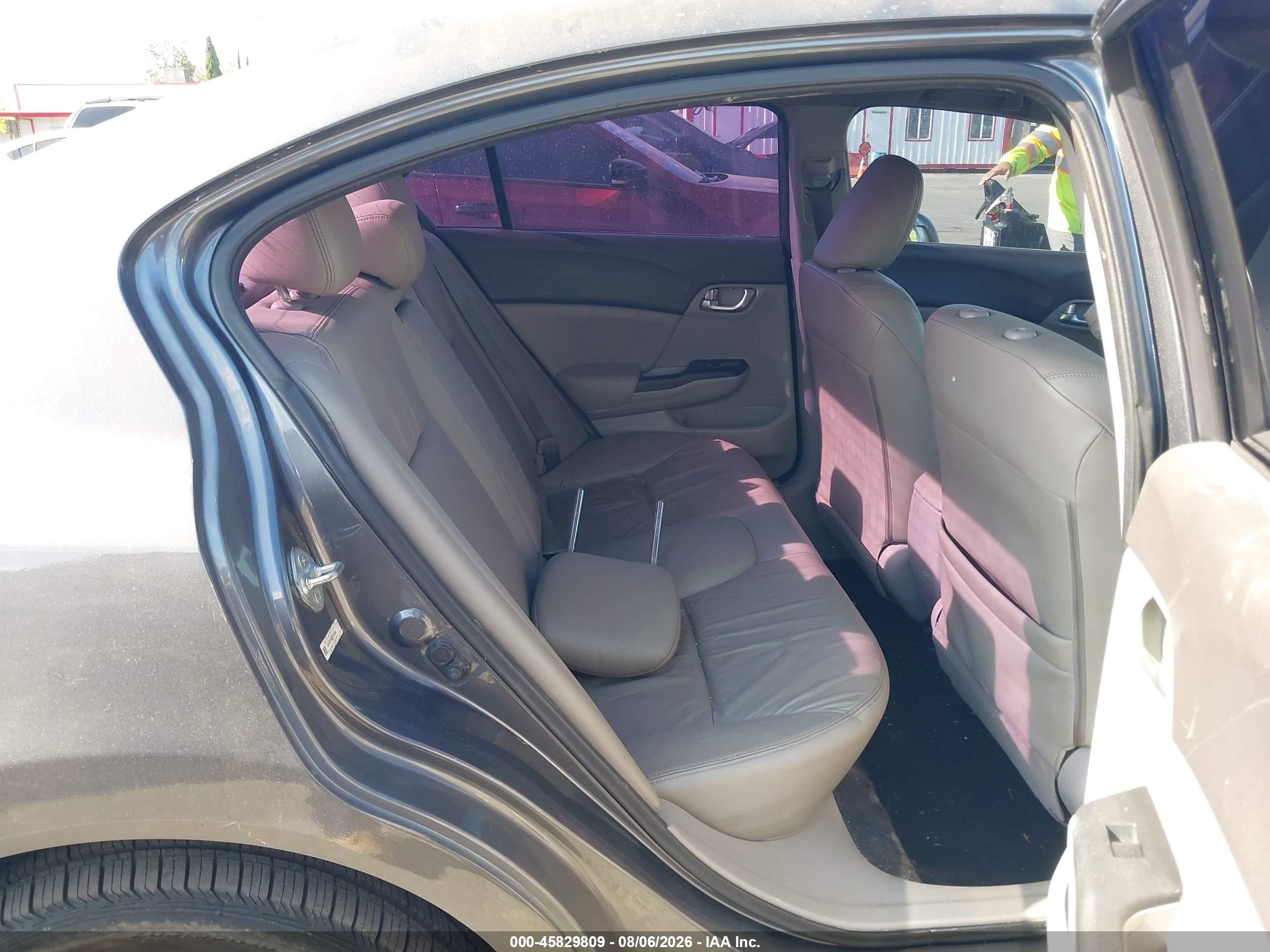 2012 Honda Civic Ex-l Gray vin: 19XFB2F96CE329366