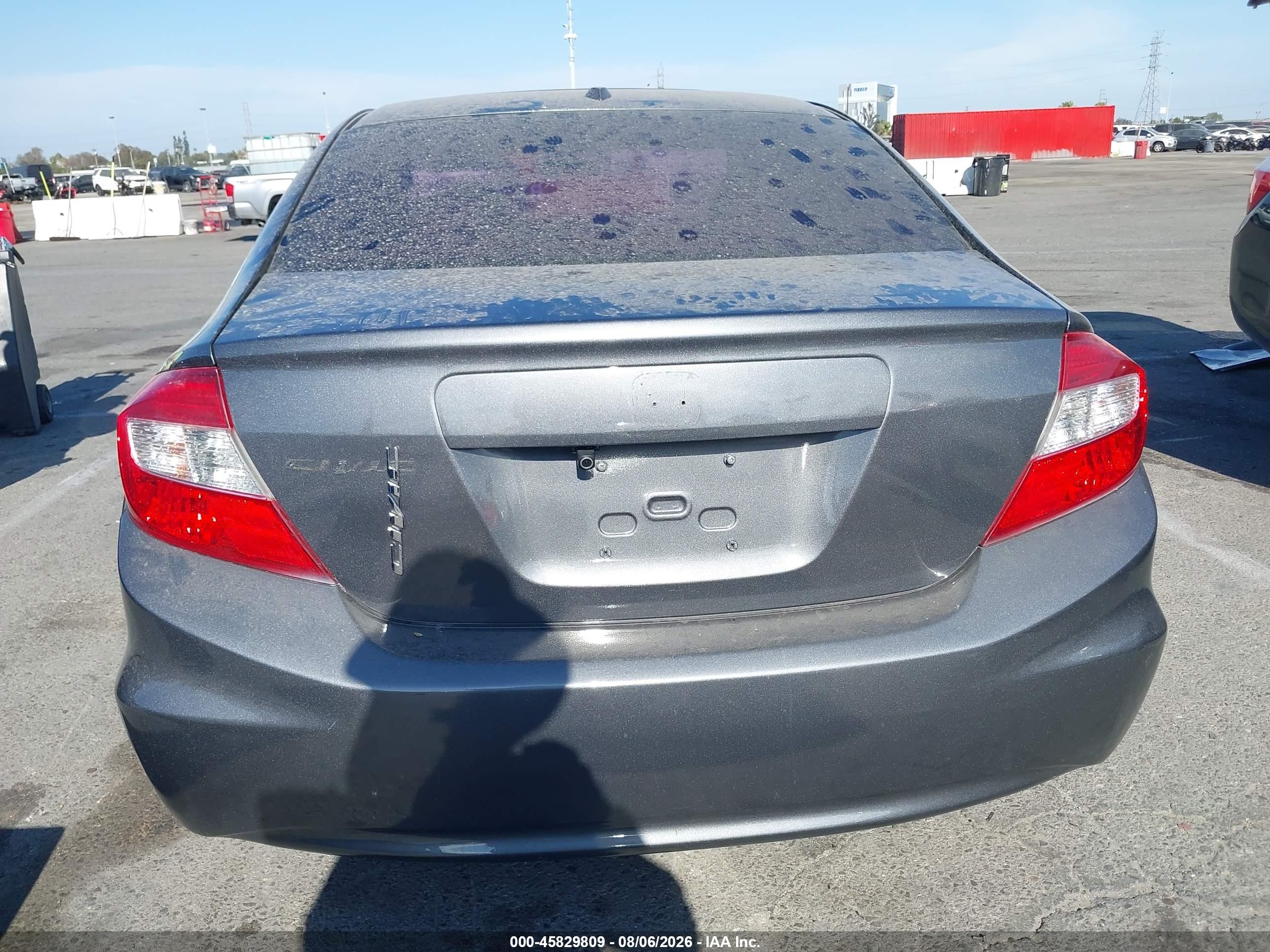 2012 Honda Civic Ex-l Gray vin: 19XFB2F96CE329366