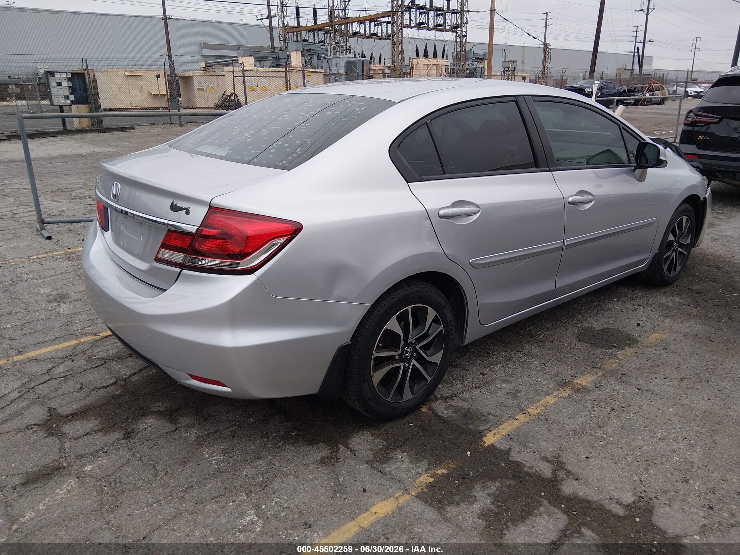 2013 Honda Civic Ex-l Silver vin: 19XFB2F96DE012544