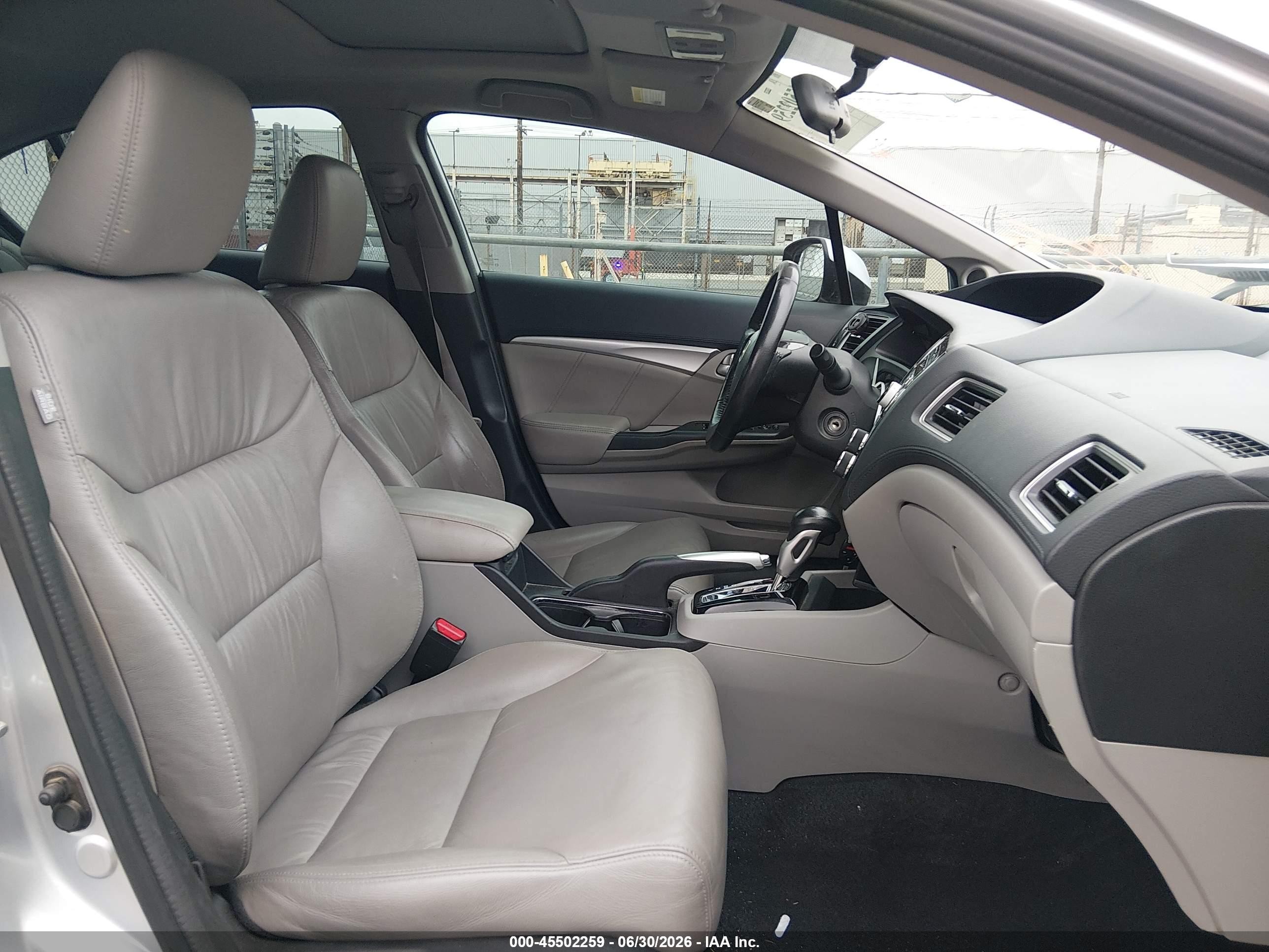 2013 Honda Civic Ex-l Silver vin: 19XFB2F96DE012544