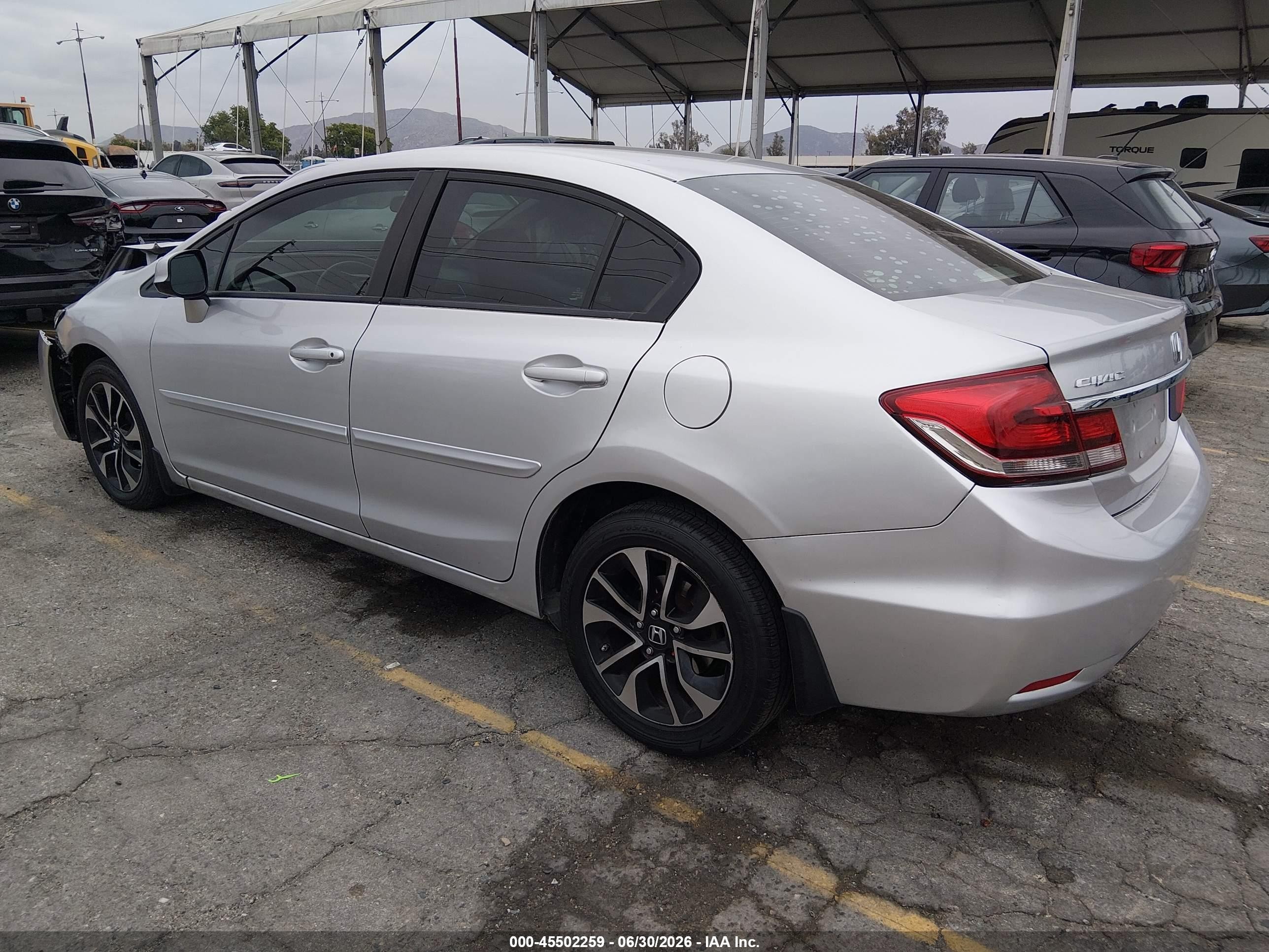 2013 Honda Civic Ex-l Silver vin: 19XFB2F96DE012544