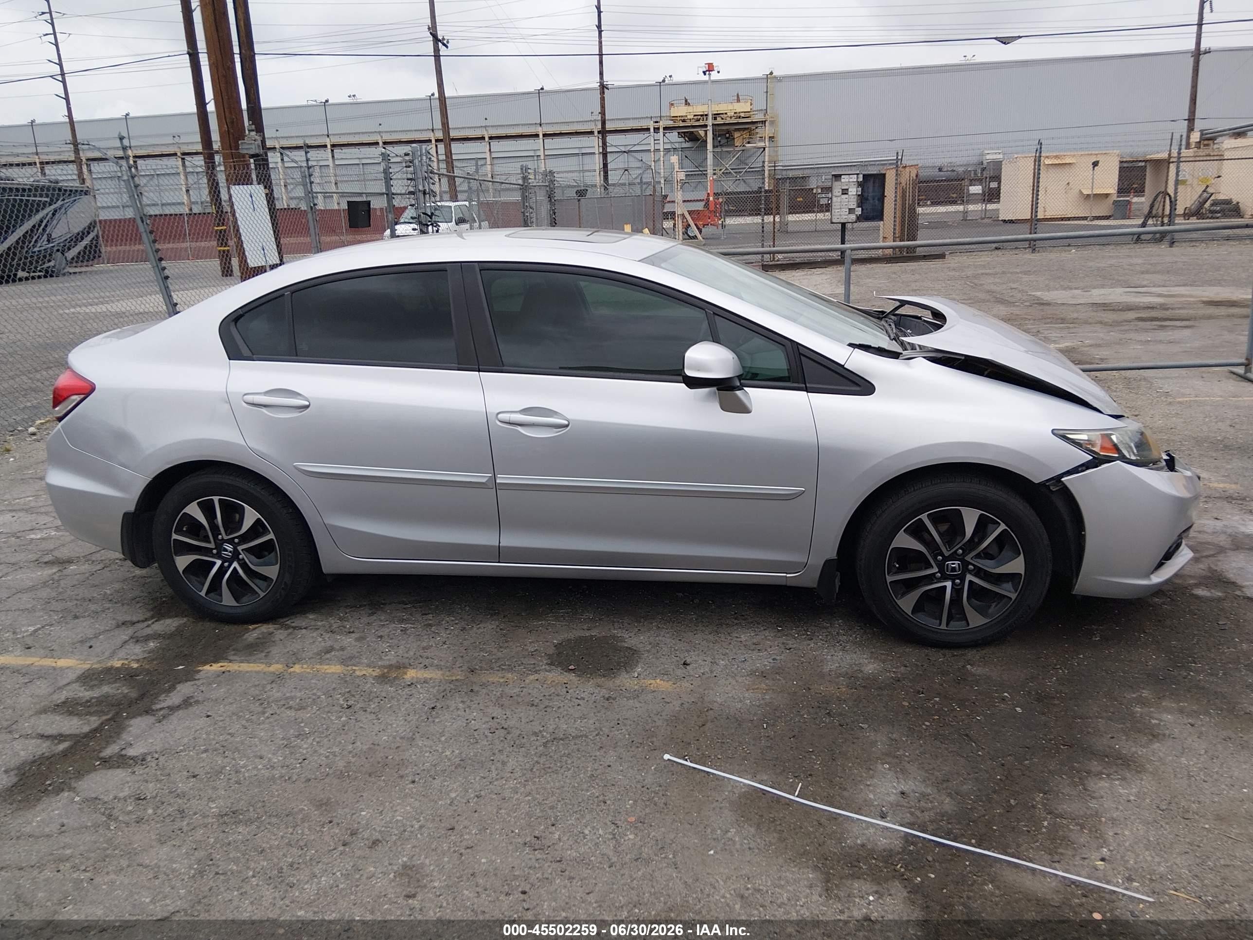 2013 Honda Civic Ex-l Silver vin: 19XFB2F96DE012544