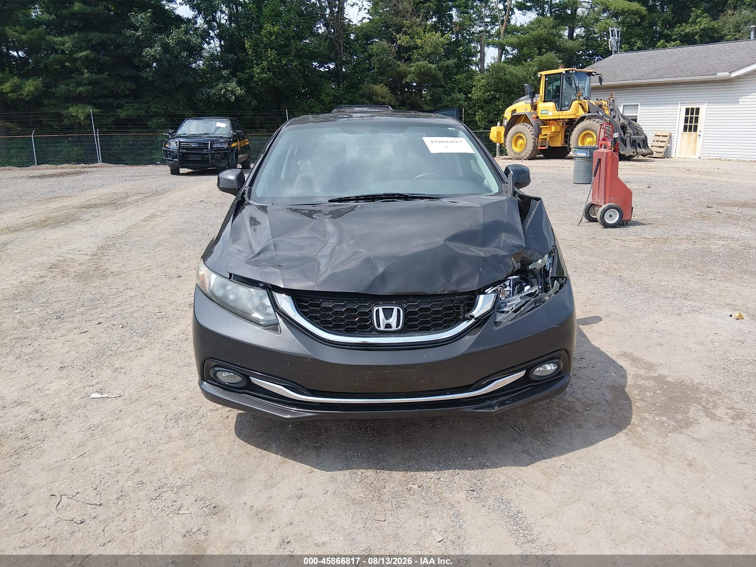 2013 Honda Civic Ex-l Black vin: 19XFB2F96DE020420