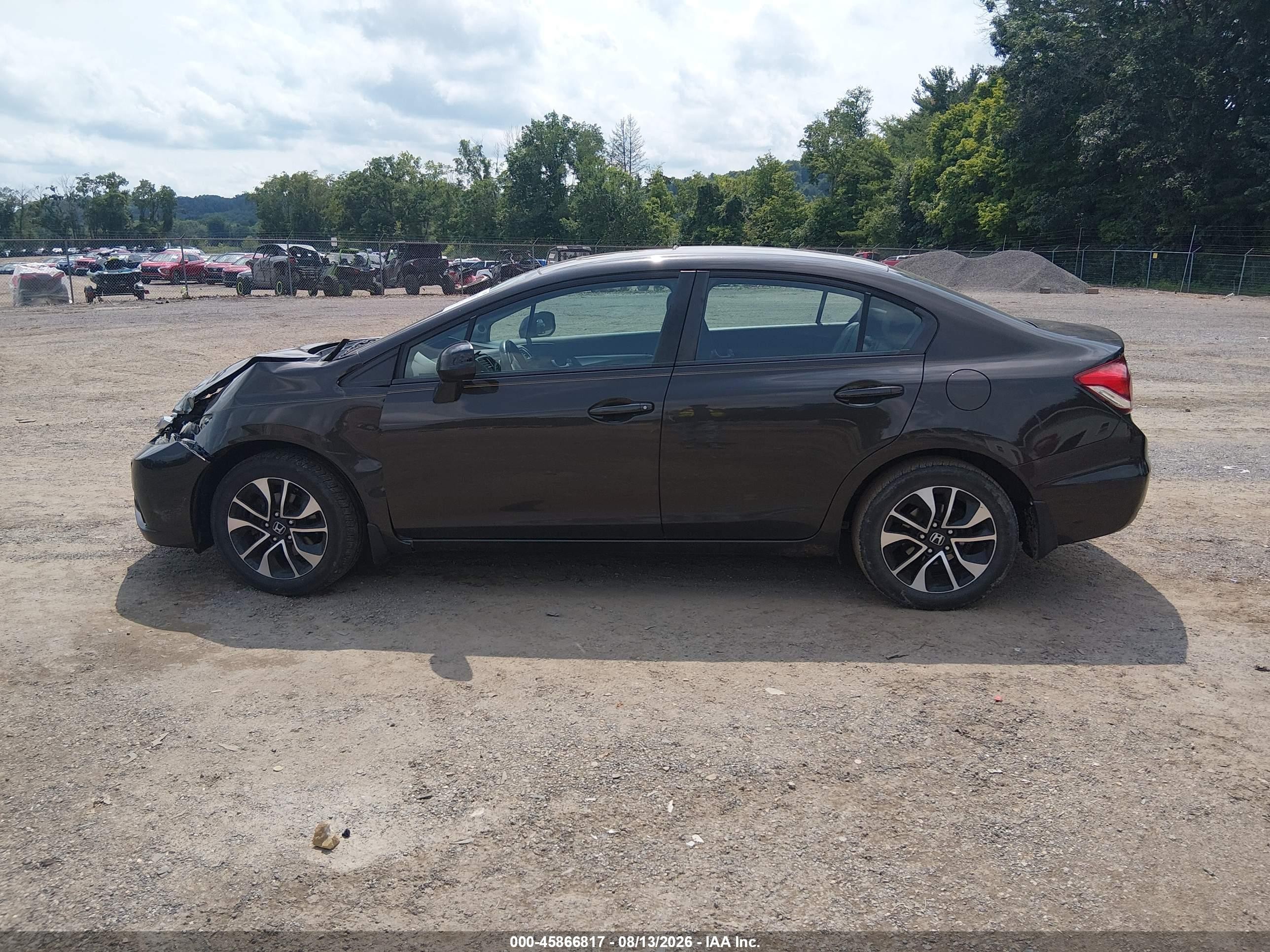 2013 Honda Civic Ex-l Black vin: 19XFB2F96DE020420