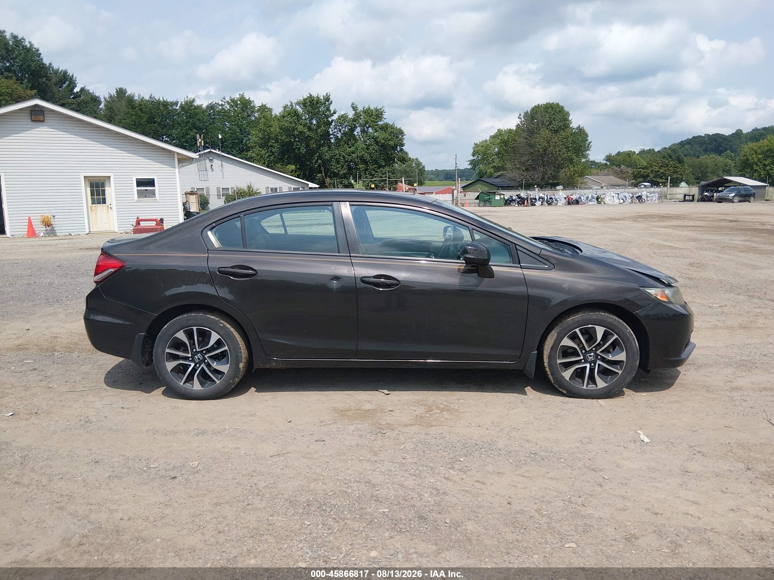 2013 Honda Civic Ex-l Black vin: 19XFB2F96DE020420