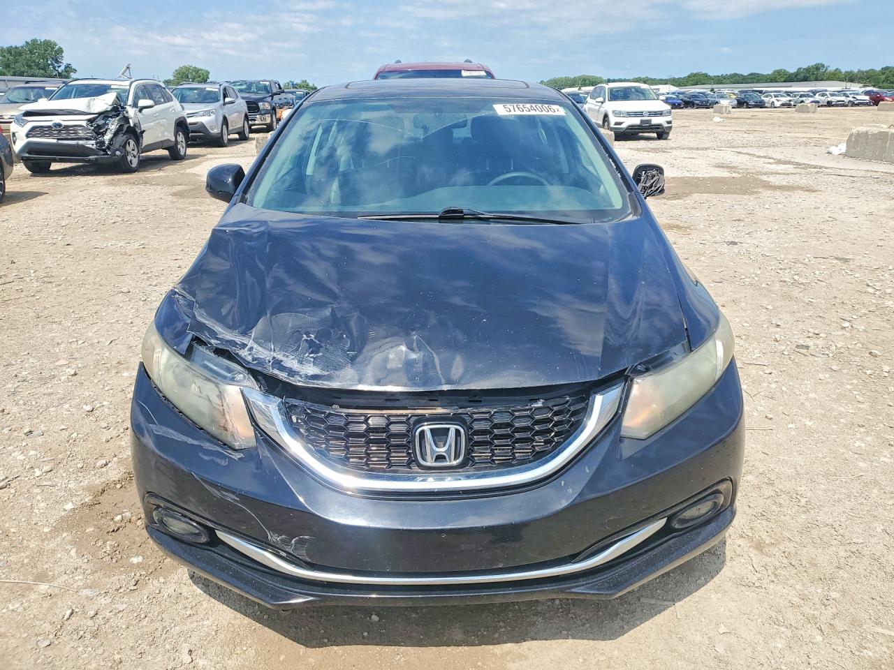 2013 Honda Civic Exl Black vin: 19XFB2F96DE032857