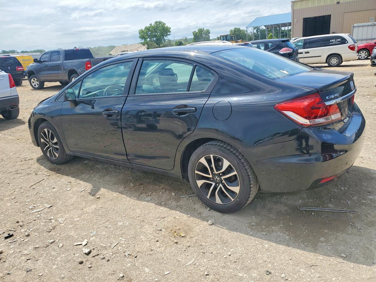 2013 Honda Civic Exl Black vin: 19XFB2F96DE032857