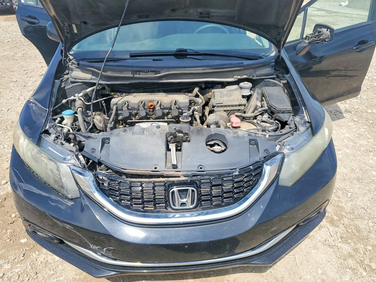 2013 Honda Civic Exl Black vin: 19XFB2F96DE032857