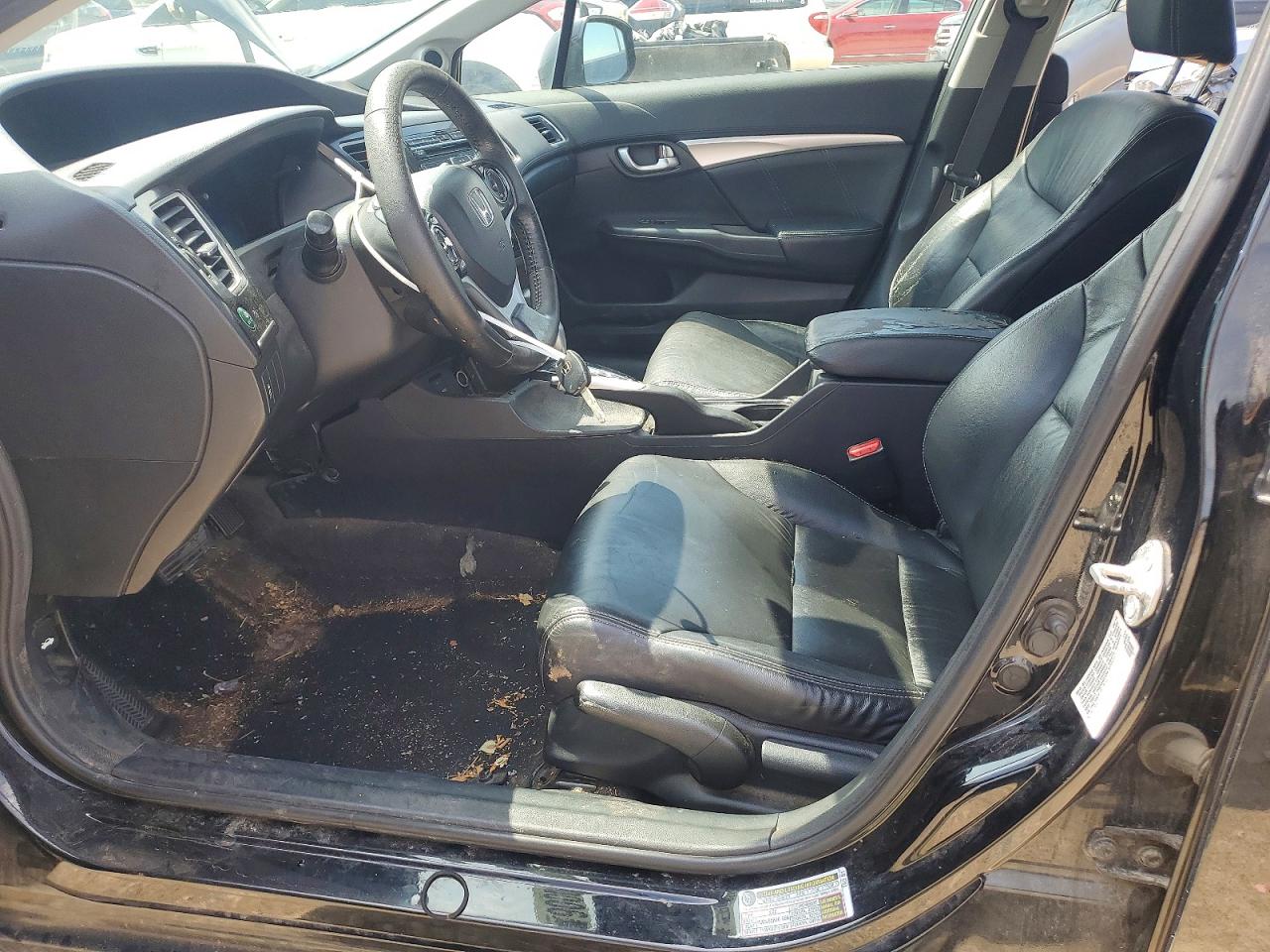 2013 Honda Civic Exl Black vin: 19XFB2F96DE032857