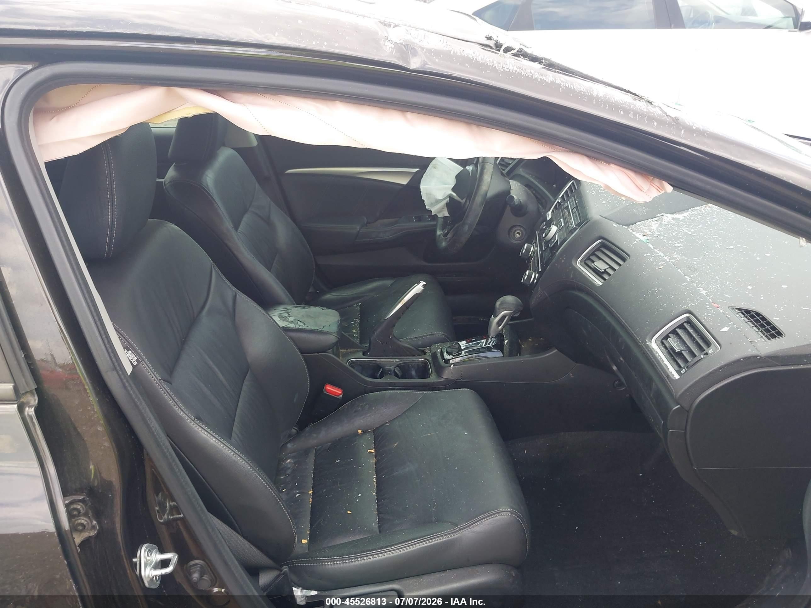 2013 Honda Civic Ex-l Black vin: 19XFB2F96DE033667
