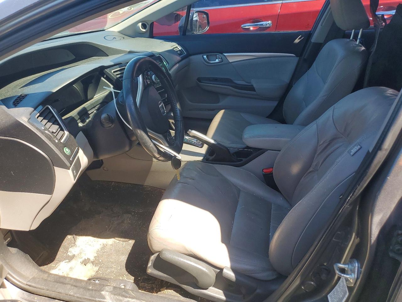 2013 Honda Civic Exl Gray vin: 19XFB2F96DE050016