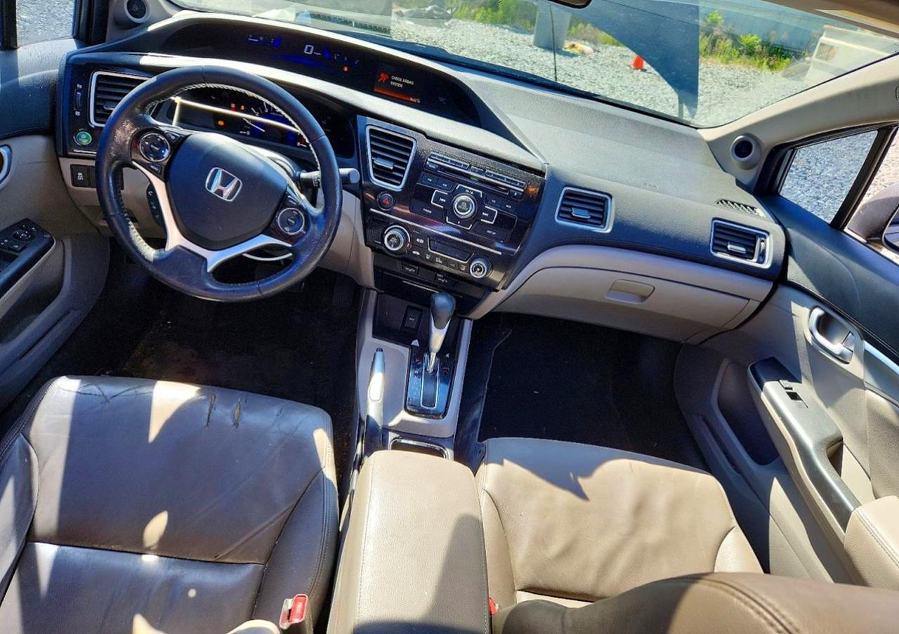 2013 Honda Civic Exl Gray vin: 19XFB2F96DE050016